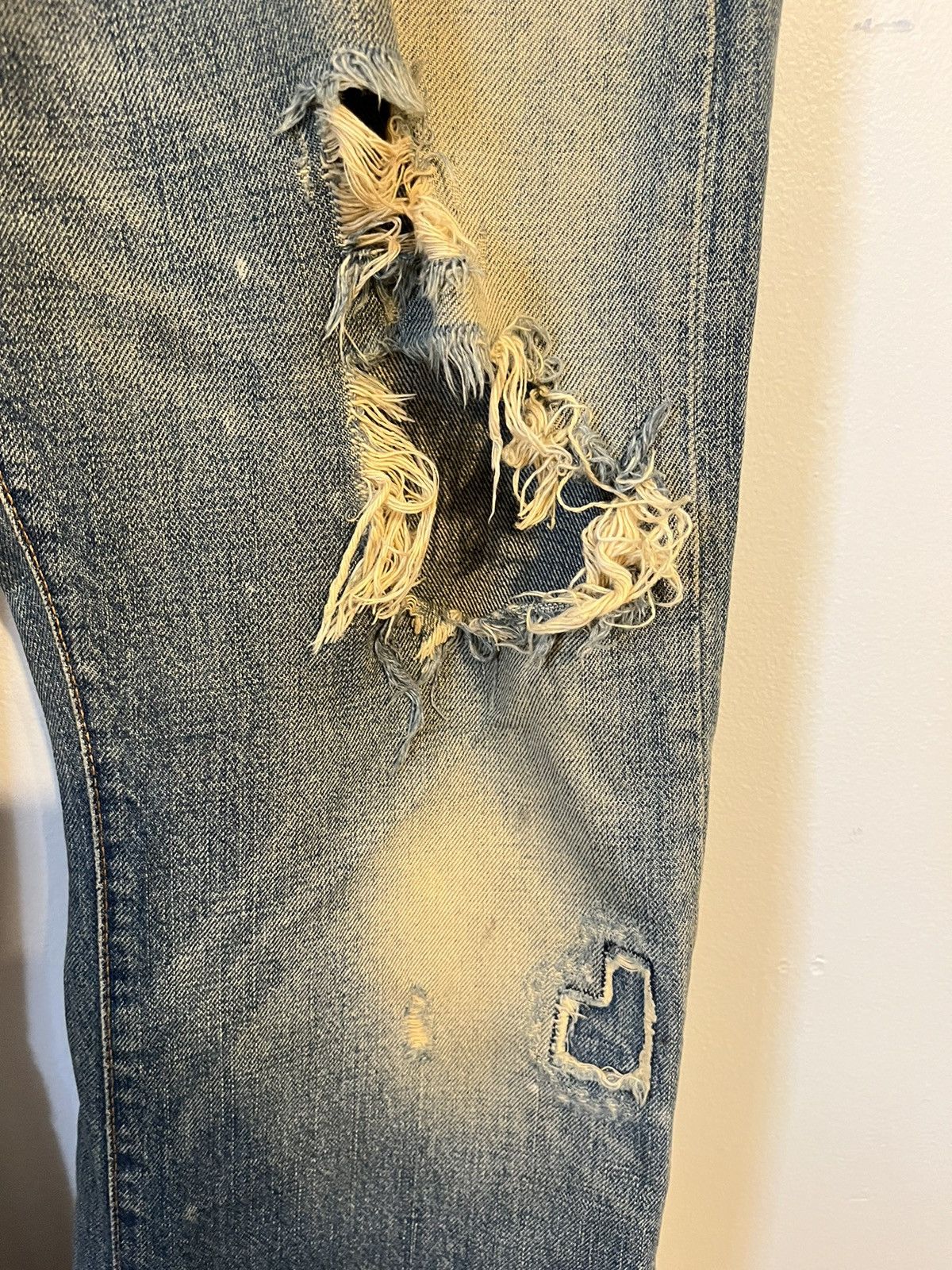 Abercrombie & Fitch × Japanese Brand Vintage Abercrombie & Fitch Ripped Custom Jeans Rare 🔥 Size US 30 / EU 46 - 3 Thumbnail