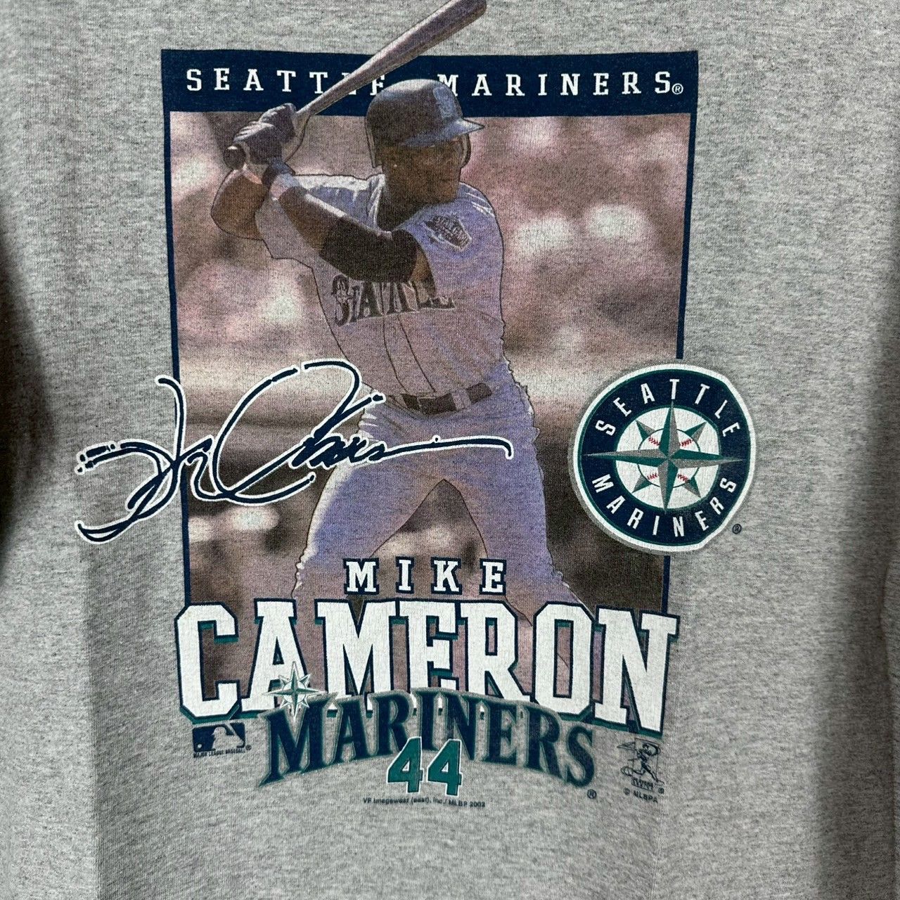 Vintage ​​​​​Vintage 2002 Seattle Mariners Mike Cameron MLB T-shirt Size US XL / EU 56 / 4 - 2 Thumbnail
