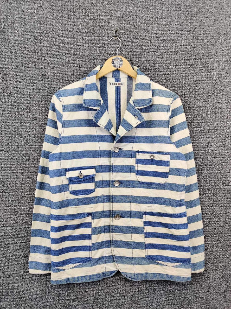Vintage Vintage Gaijin Made Stripe Jacket Size US M / EU 48-50 / 2 - 1 Thumbnail