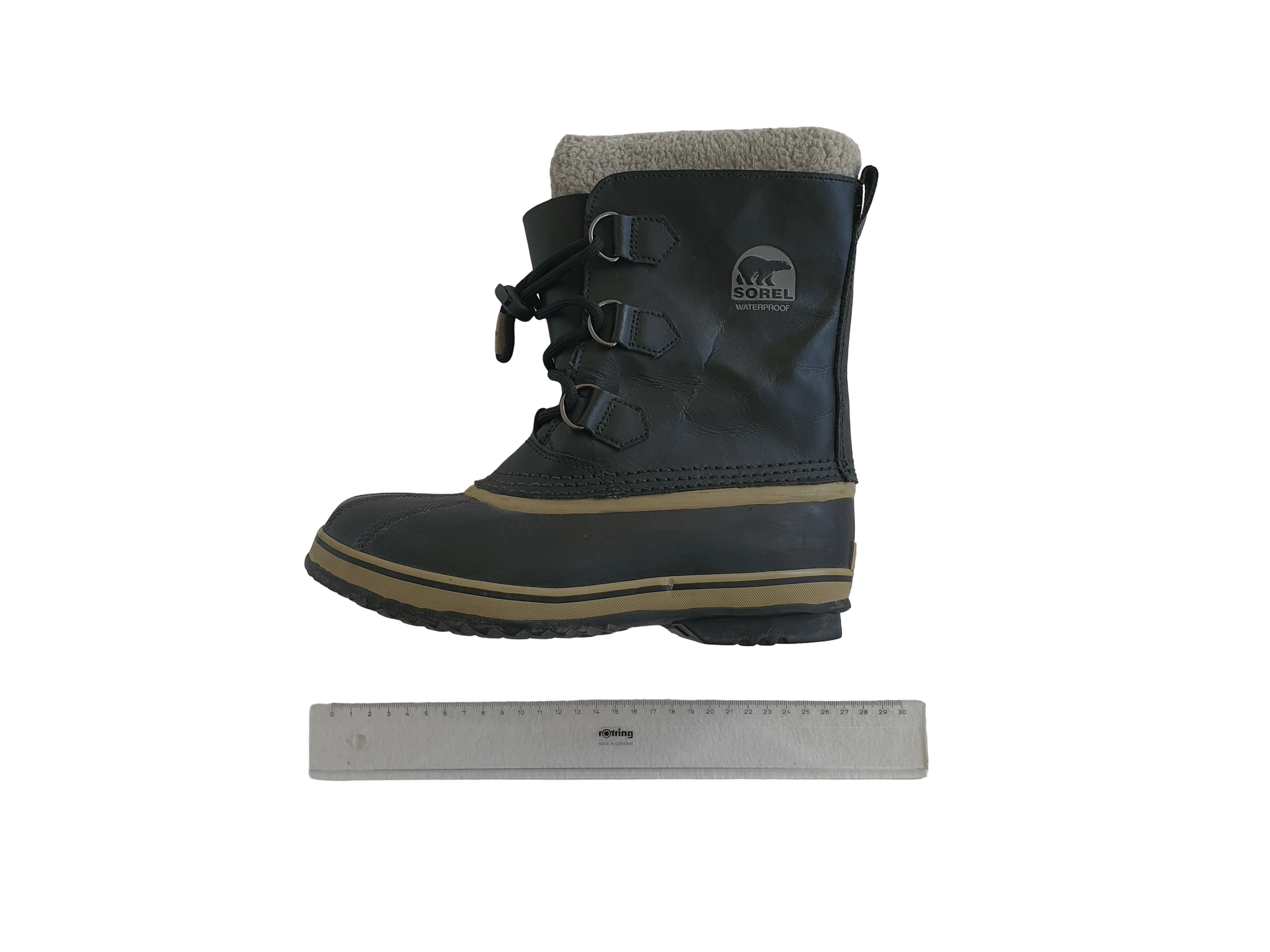 SOREL YOOT PAC (Kids CARIBOU) Nylon Waterproof Snow Boots Size US 5.5 / IT 35.5 - 1 Thumbnail