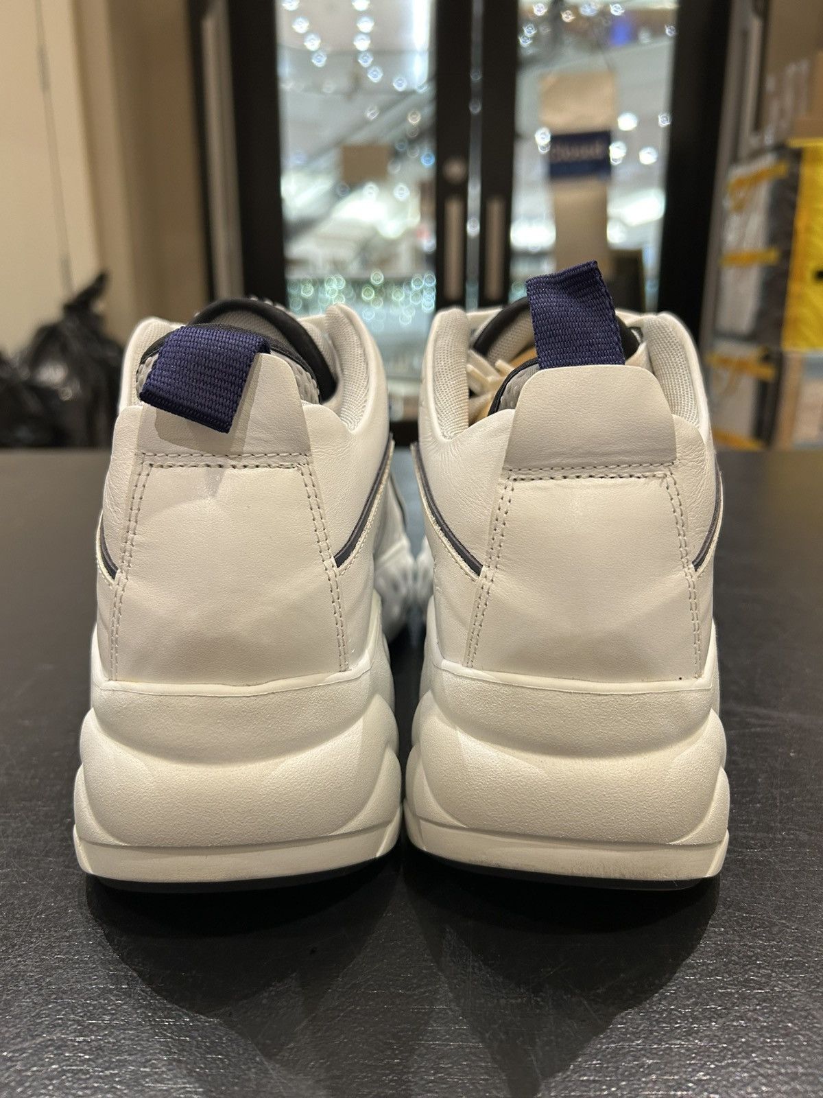 Acne Studios Acne Studios Rockaway Sneakers - White/Navy Size US 10 / EU 43 - 5 Thumbnail