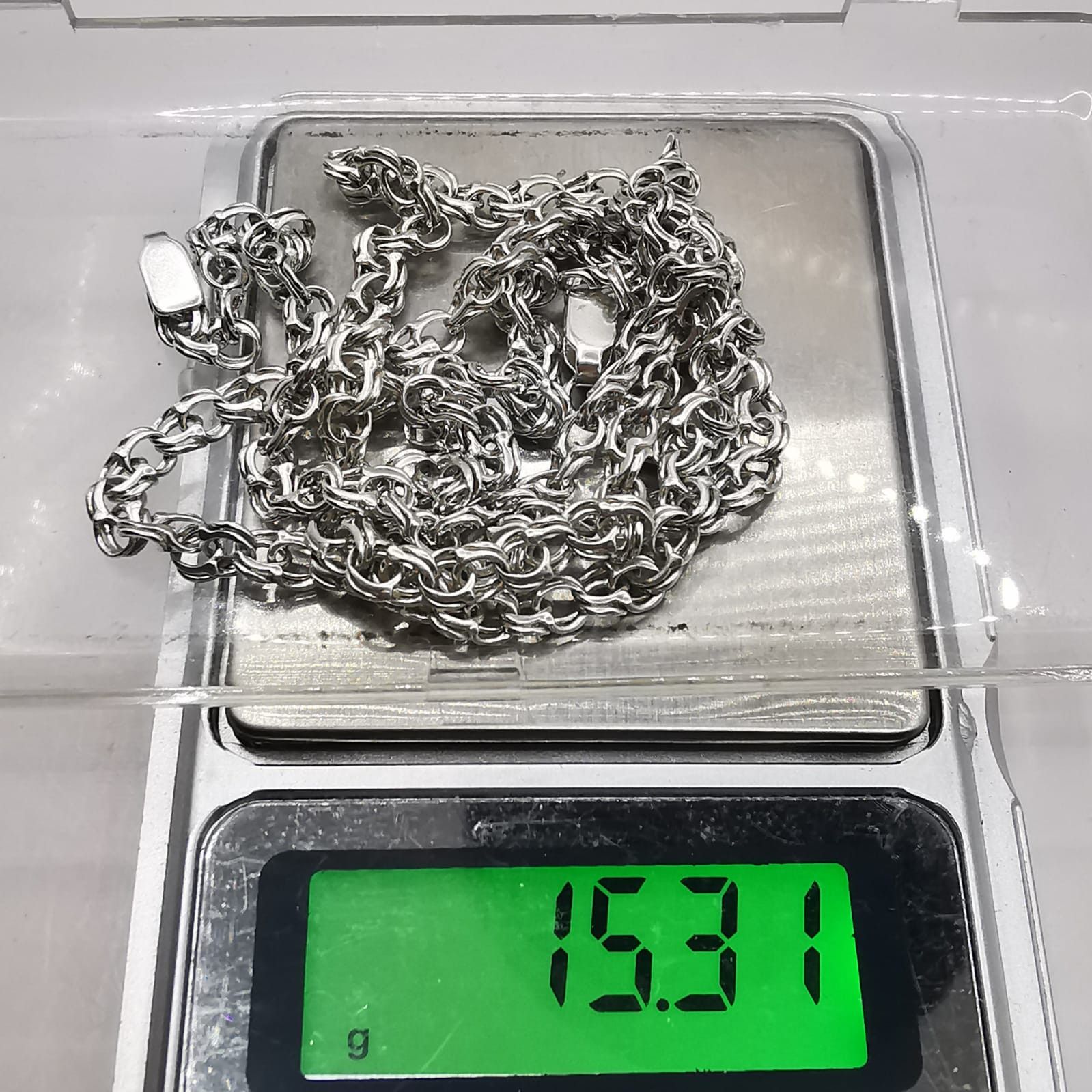 Sterling Silver Vintage Jewelry Chain,925 Sterling Silver,Signed 15,31g Size ONE SIZE - 3 Thumbnail