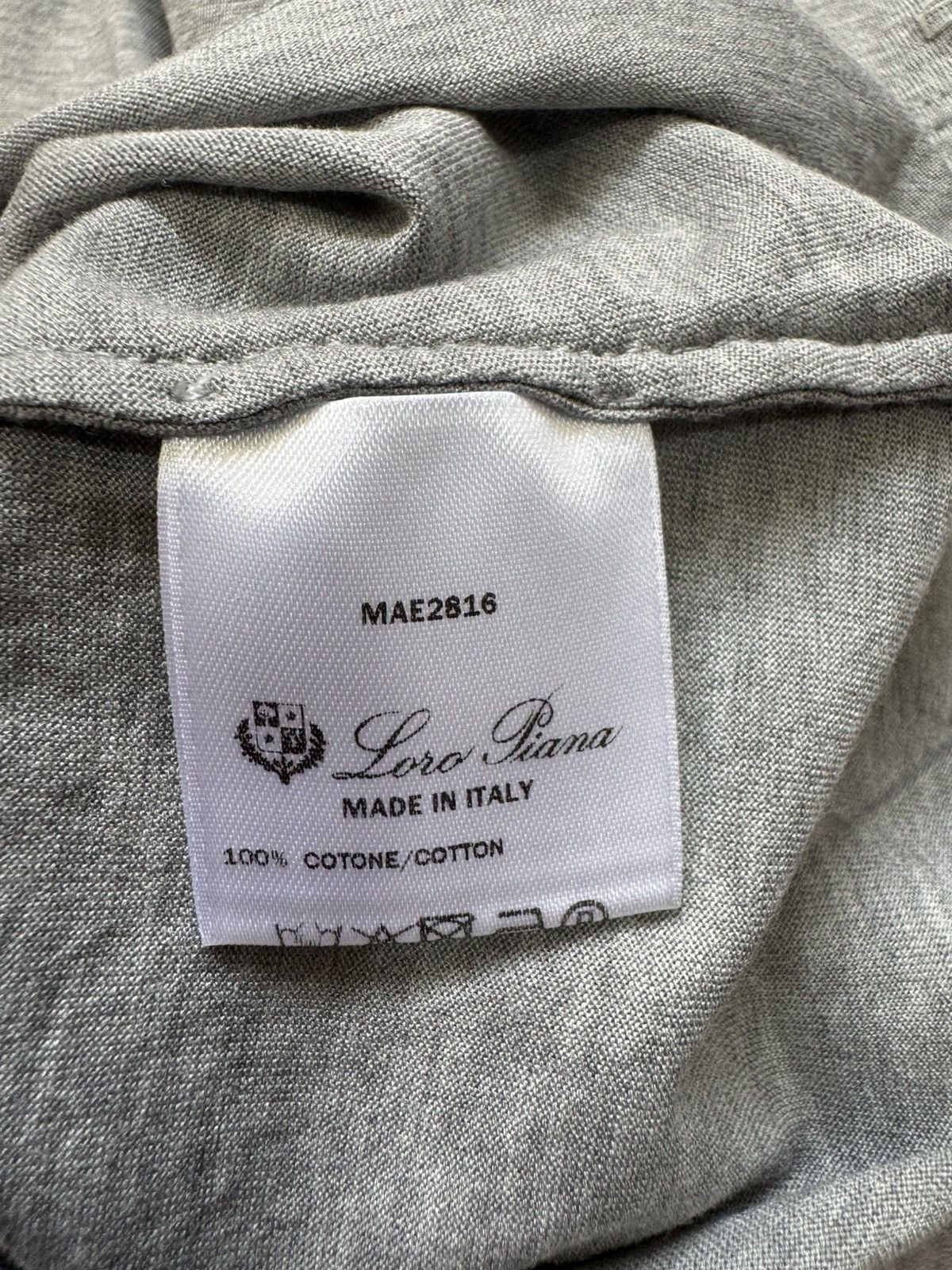Loro Piana Loro Piana Grey Women Cotton T-Shirt Size M Size M / US 6-8 / IT 42-44 - 8 Thumbnail