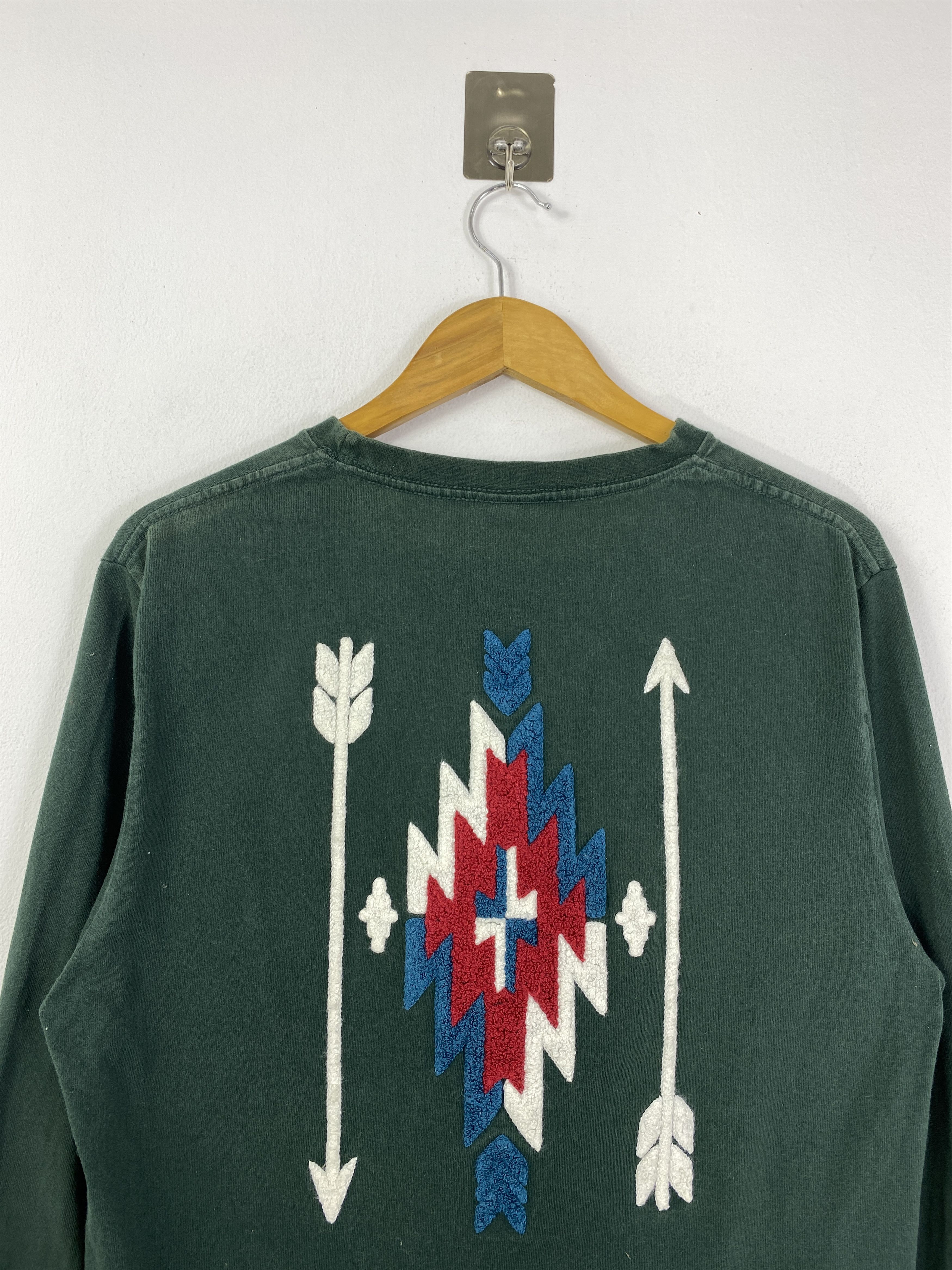 Japanese Brand Vintage Native Navajo Crewneck Pullover Sweatshirt SH0119 Size US L / EU 52-54 / 3 - 5 Thumbnail