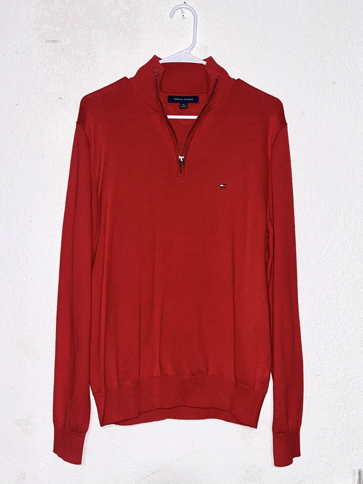 Tommy Hilfiger Tommy Hilfiger Red Sweater Size US M / EU 48-50 / 2 - 1 Thumbnail