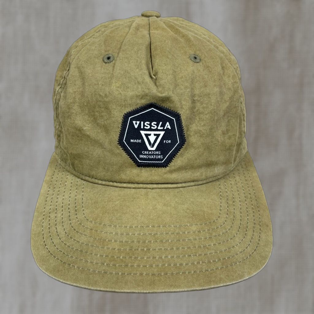 Vissla Vissla Hat Cap Snapback Olive Green Adult Patch Retro Adjustable Size ONE SIZE - 1 Thumbnail