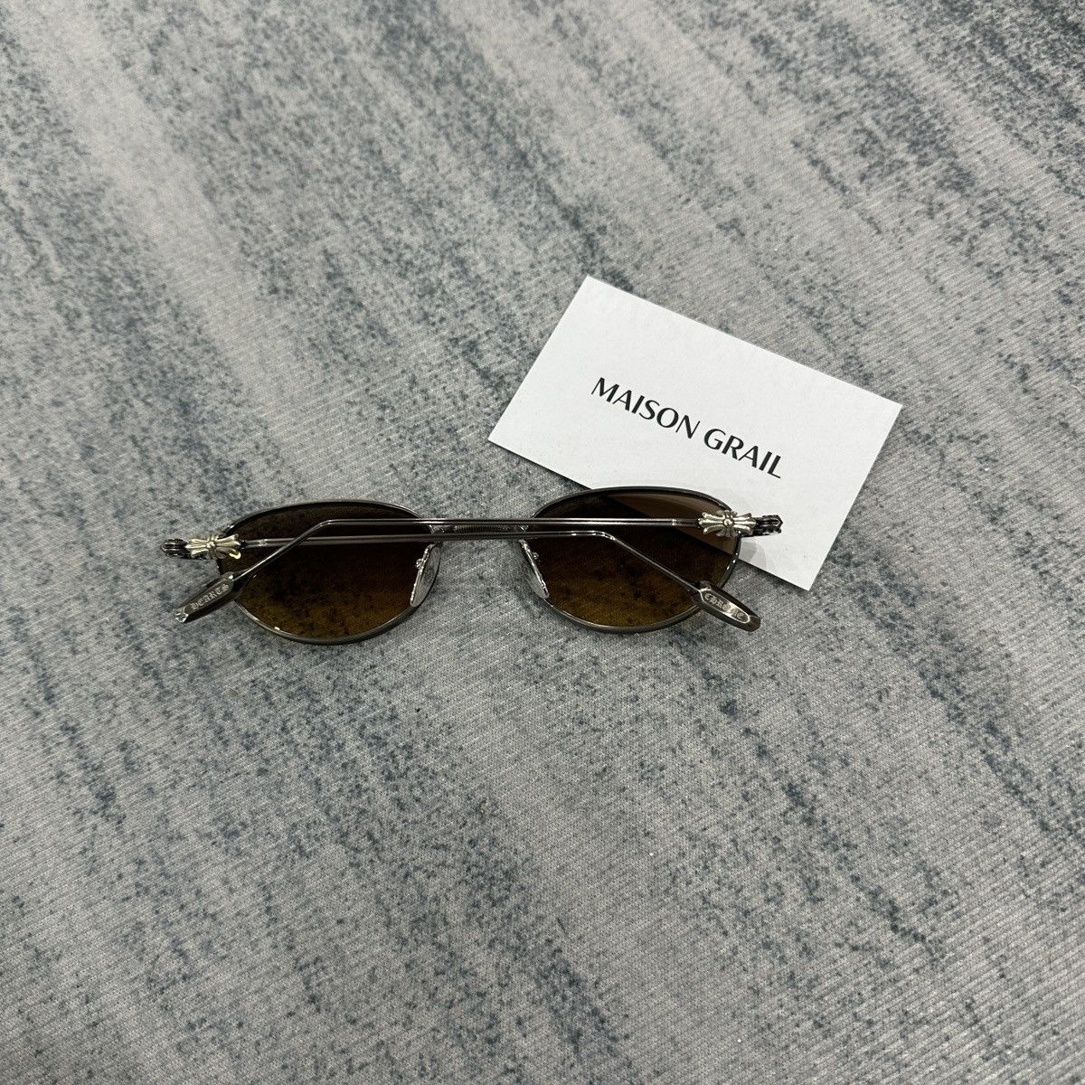 Chrome Hearts CHROME HEARTS CLITORIAL ANTIQUE SILVER SUNGLASSES Size ONE SIZE - 4 Thumbnail