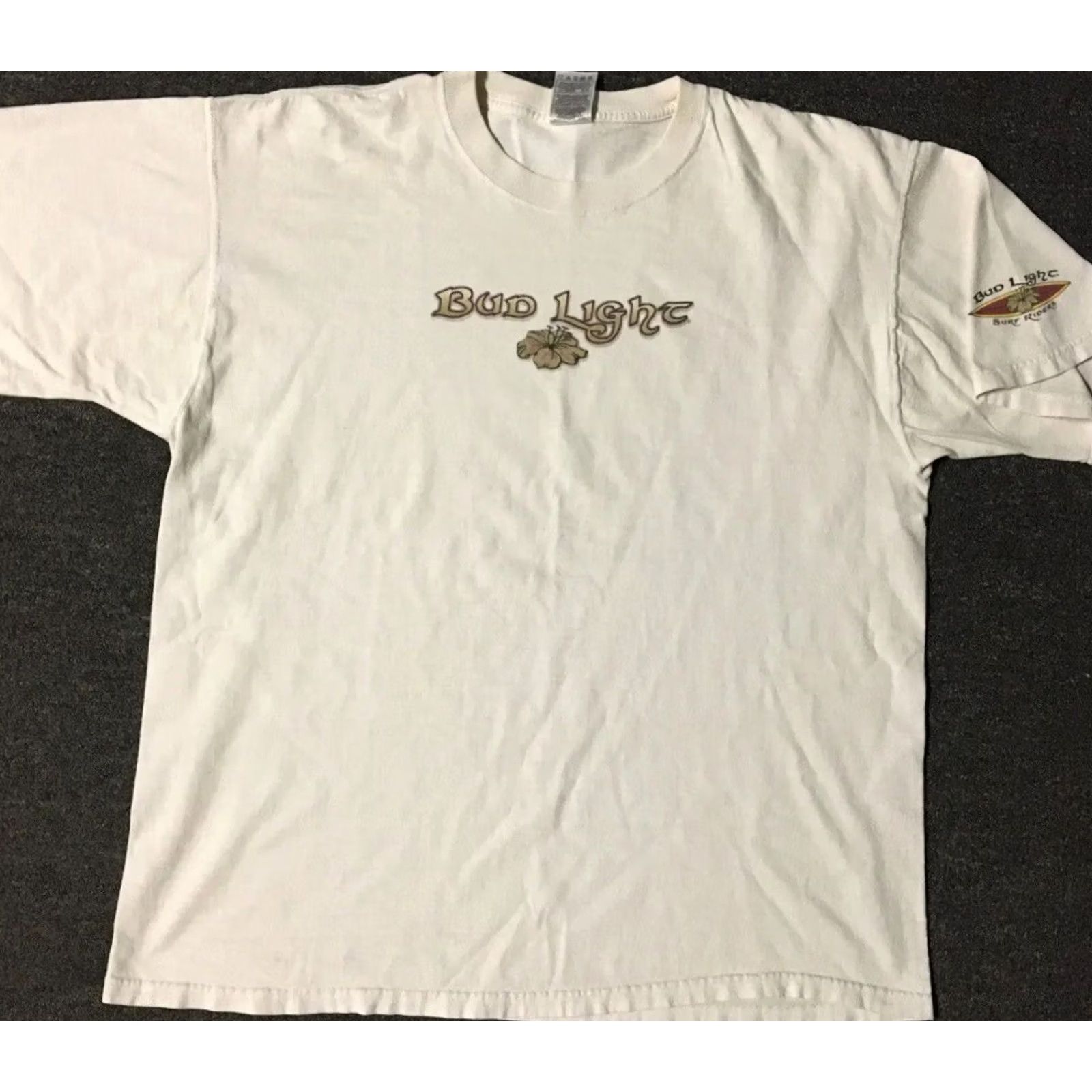 Vintage VINTAGE Bud Light Surf Riders Team Faded Shirt XL Bar Beer Beach Biker Grunge 90s Size US XL / EU 56 / 4 - 2 Thumbnail