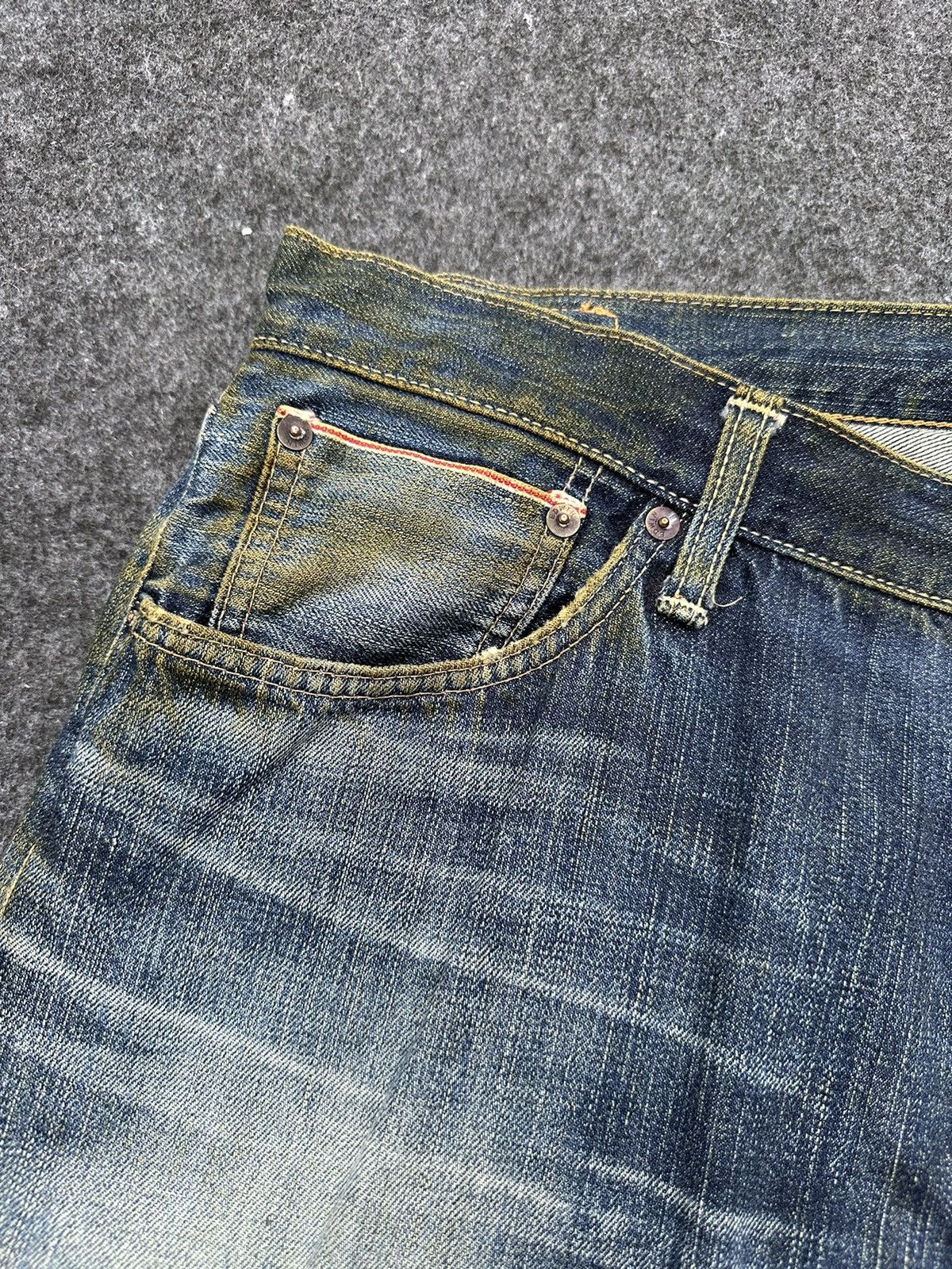 Edwin Vintage Edwin 505s Selvedge Dirty Style Denim 36x32 D66 Size US 36 / EU 52 - 10 Thumbnail