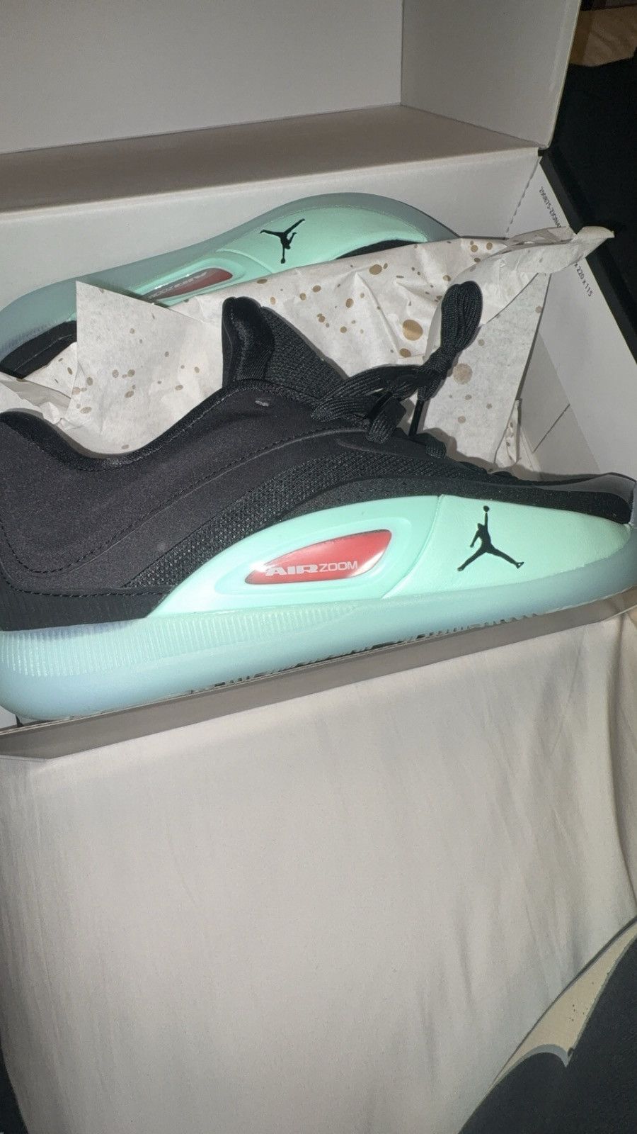 Jordan Brand Jordan Zion 4 basketball shoes in the Black/ Mint Foam Size US 8.5 / EU 41-42 - 1 Thumbnail