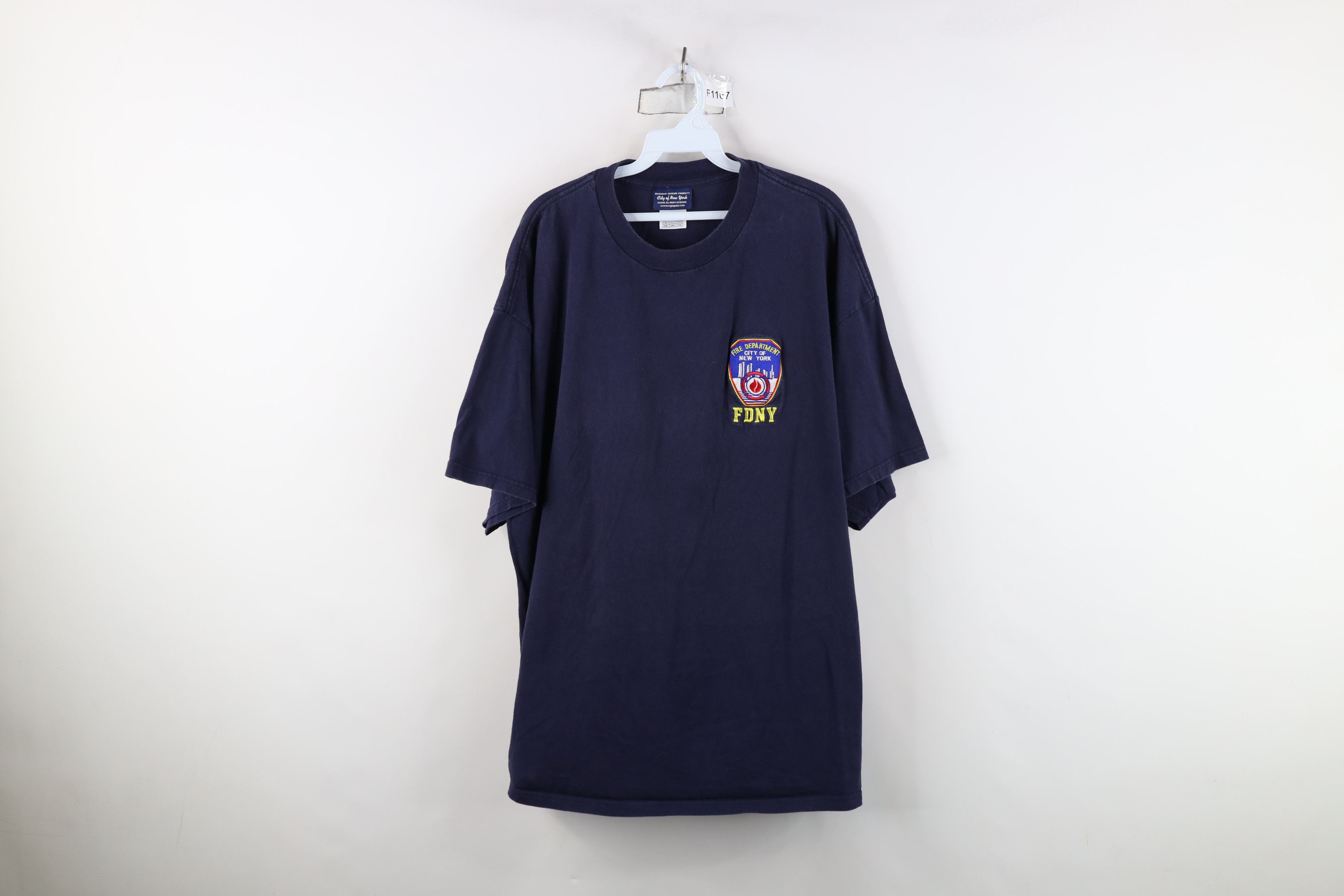 Vintage Vintage Y2K 2006 Fire Department New York City T-Shirt Blue Size US XXL / EU 58 / 5 - 1 Thumbnail