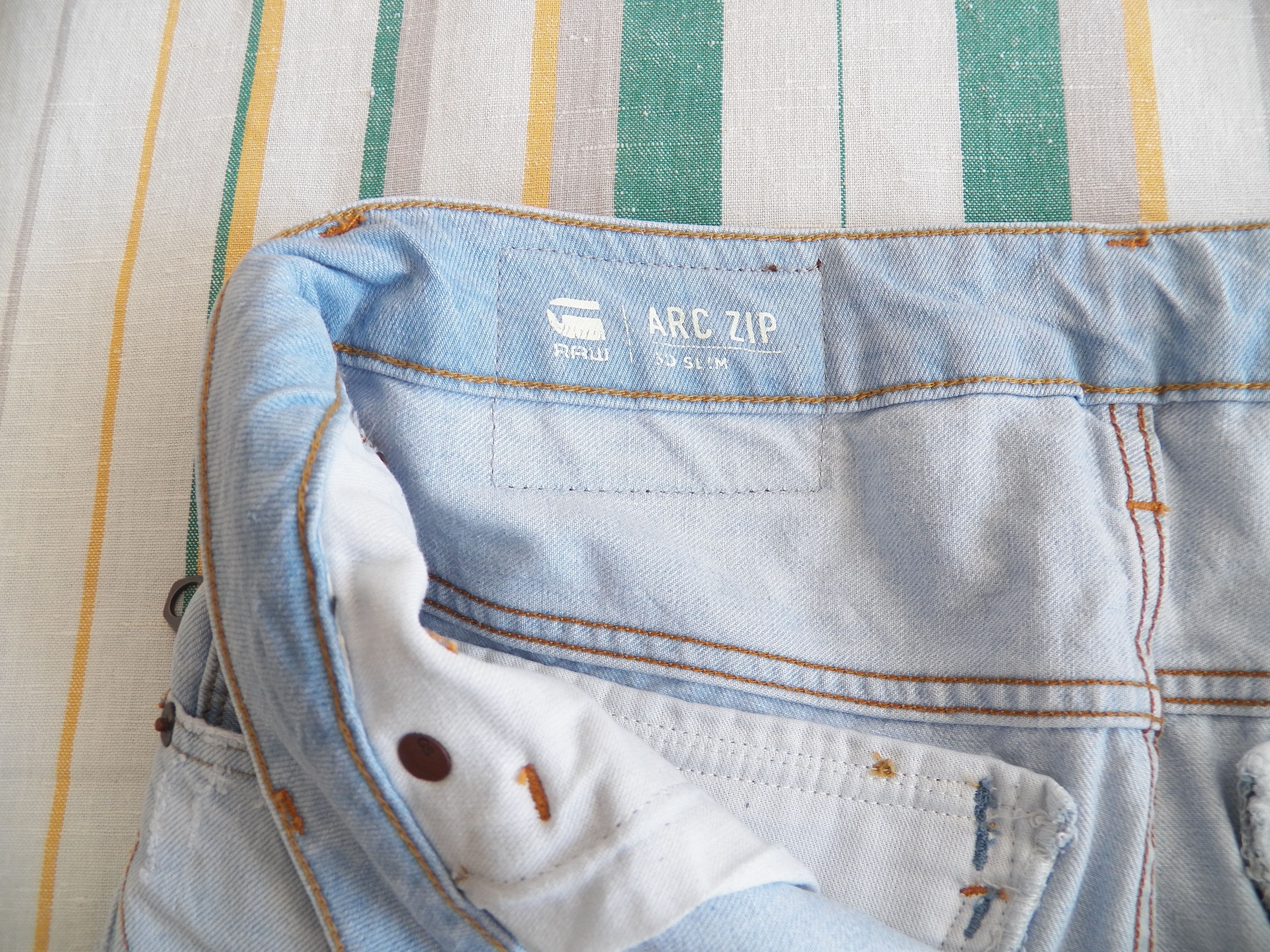G-Star G-Star RAW Arc Zip 3D Slim Jeans W28 L30 Lt Aged Restore Size US 28 / EU 44 - 2 Thumbnail