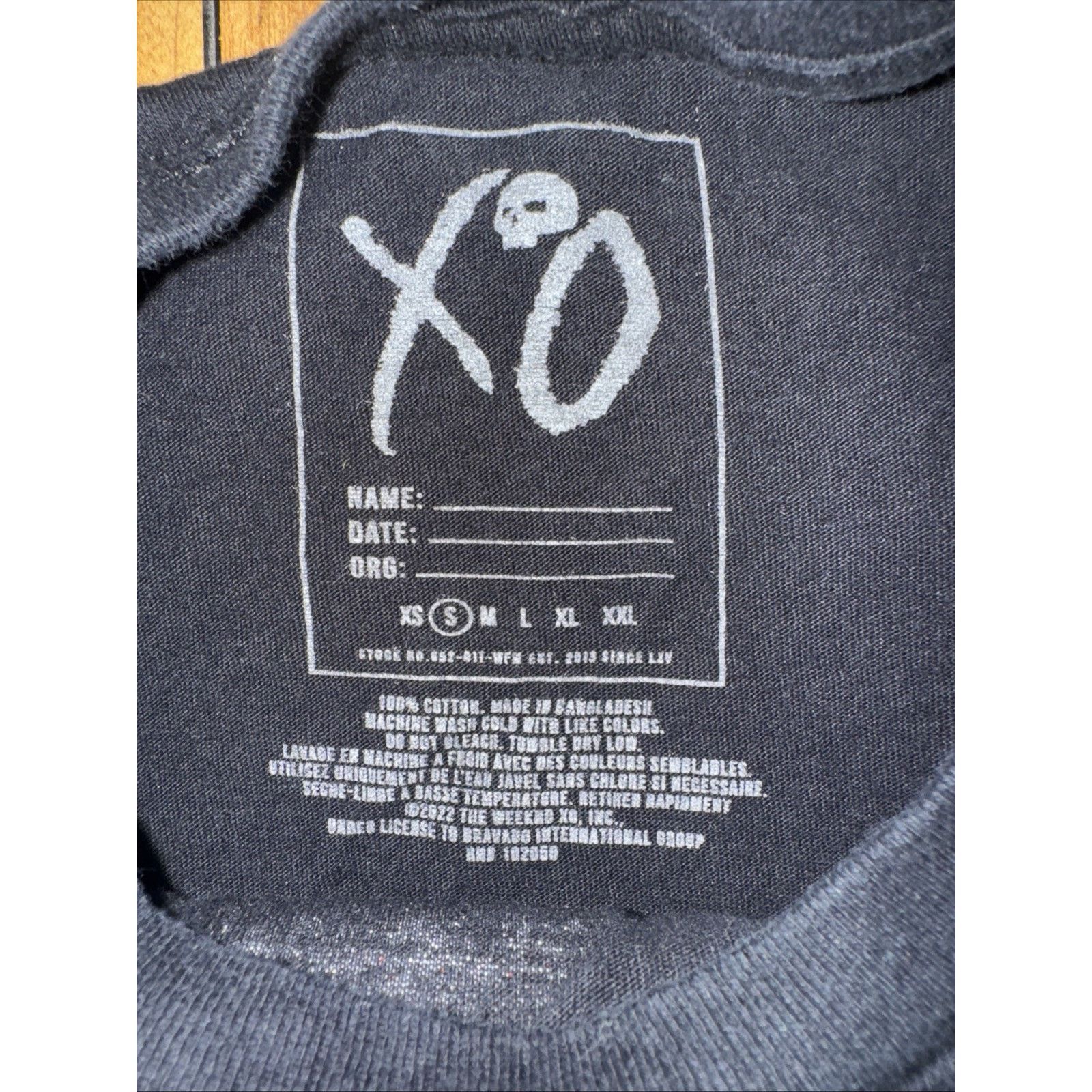 Band Tees × The Weeknd The Weeknd After Hours XO Graphic T-Shirt Black S 16x23 Size US S / EU 44-46 / 1 - 3 Thumbnail