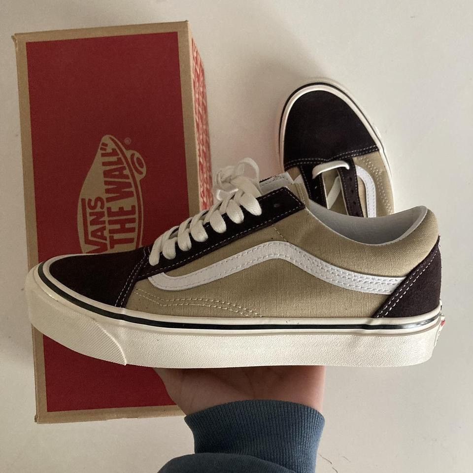 image of Vans Anaheim Factory Old Skool 36 Dx Chocolate Shoes in Brown, Men's (Size 7.5)