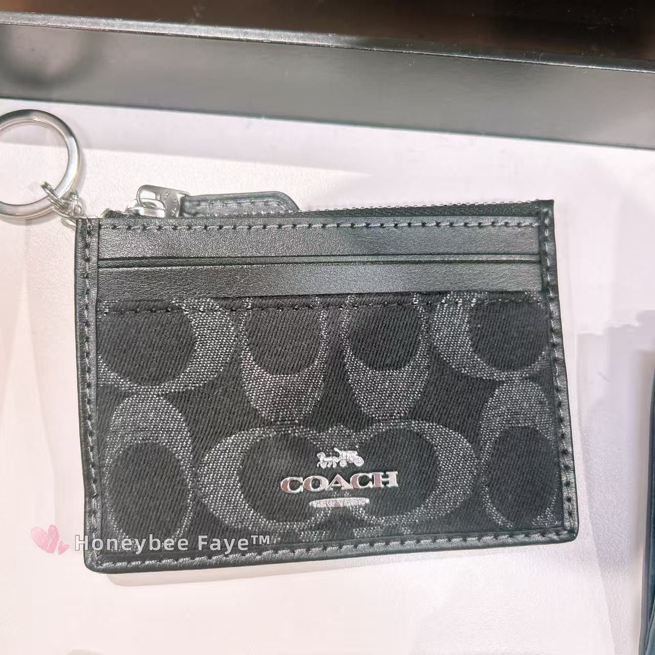 Coach Mini Skinny Id Case In Signature Denim CDN29 Size ONE SIZE - 1 Thumbnail