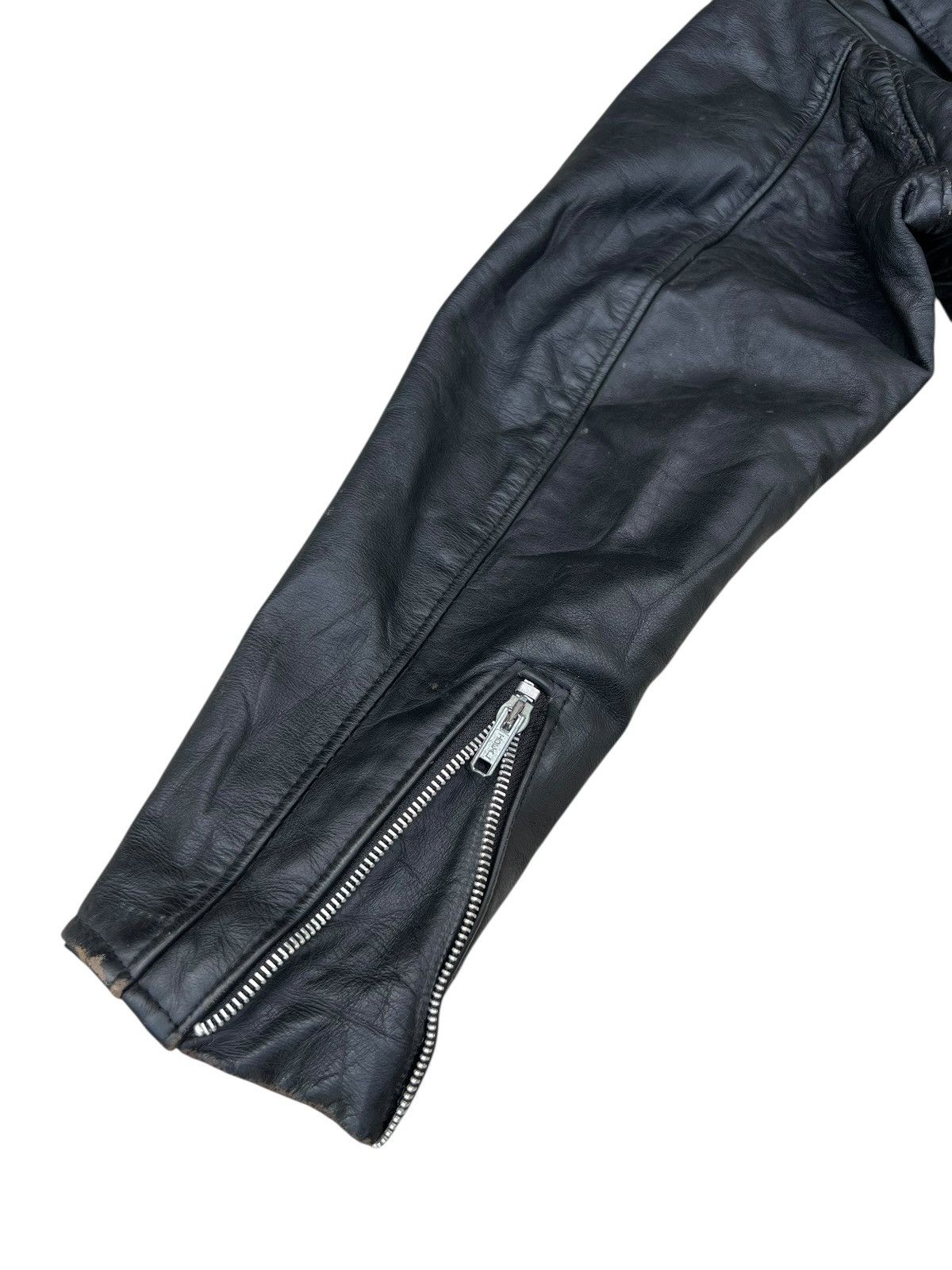 Schott Vintage 80s Schott 642 Distress Patina Leather Rider Jacket Size US S / EU 44-46 / 1 - 21 Thumbnail