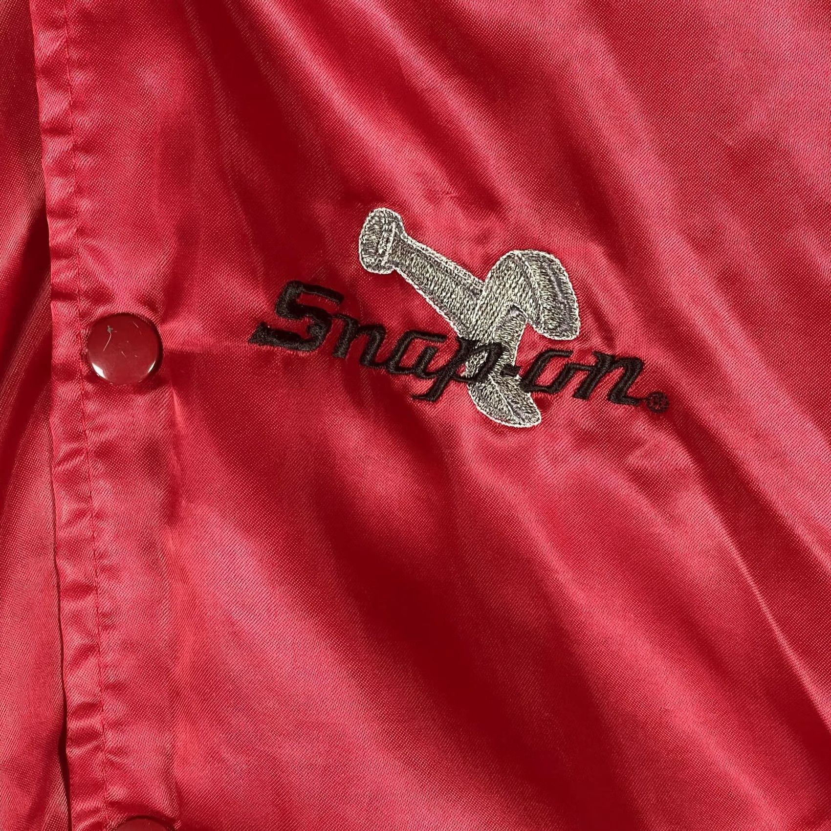 Vintage VINTAGE Horizon Sportswear Snap-on Jacket Mens XL Red Satin Bomber Mechanic Auto Shop USA 90s Size US XL / EU 56 / 4 - 5 Thumbnail