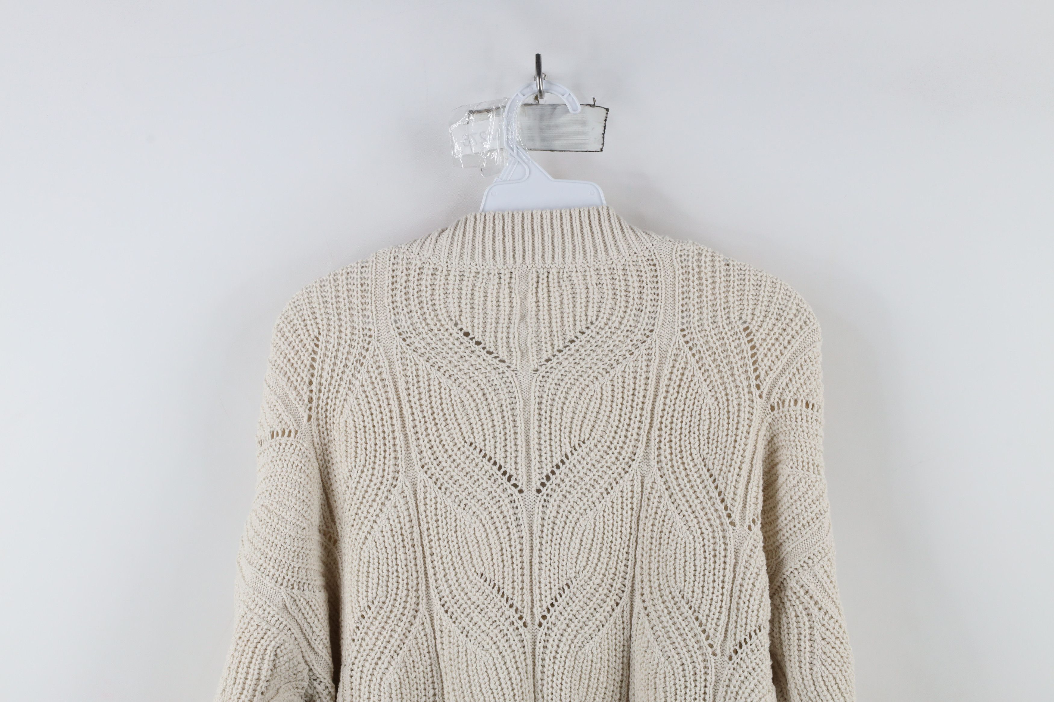 Madewell × Vintage Madewell Cotton Knit Hillview Cardigan Sweater Beige Size M / US 6-8 / IT 42-44 - 12 Thumbnail