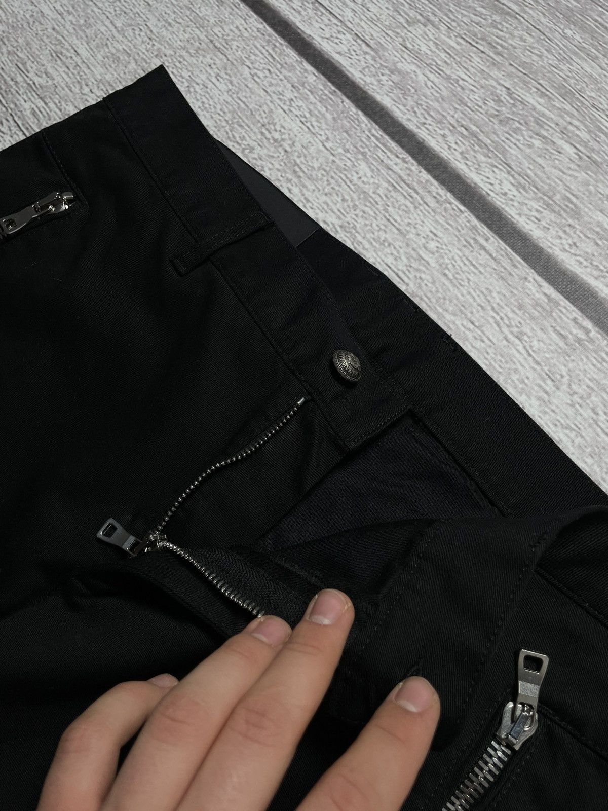 Balmain Balmain B Logo Black Chino Trousers Pants Size US 32 / EU 48 - 6 Thumbnail