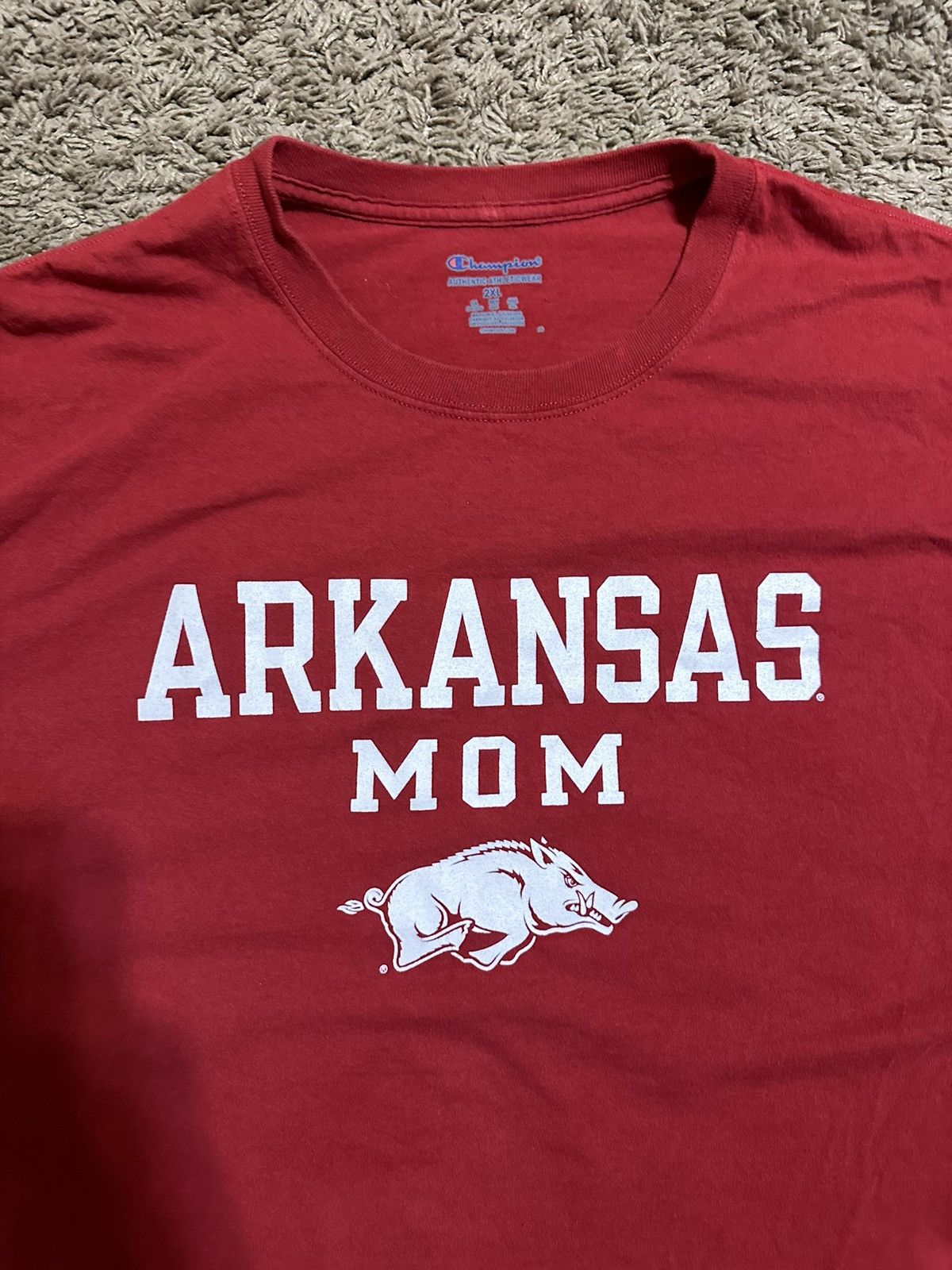 NCAA × Vintage Vintage Champion NCAA Arkansas Razorback shirt 00s size XL Size US XXL / EU 58 / 5 - 2 Thumbnail