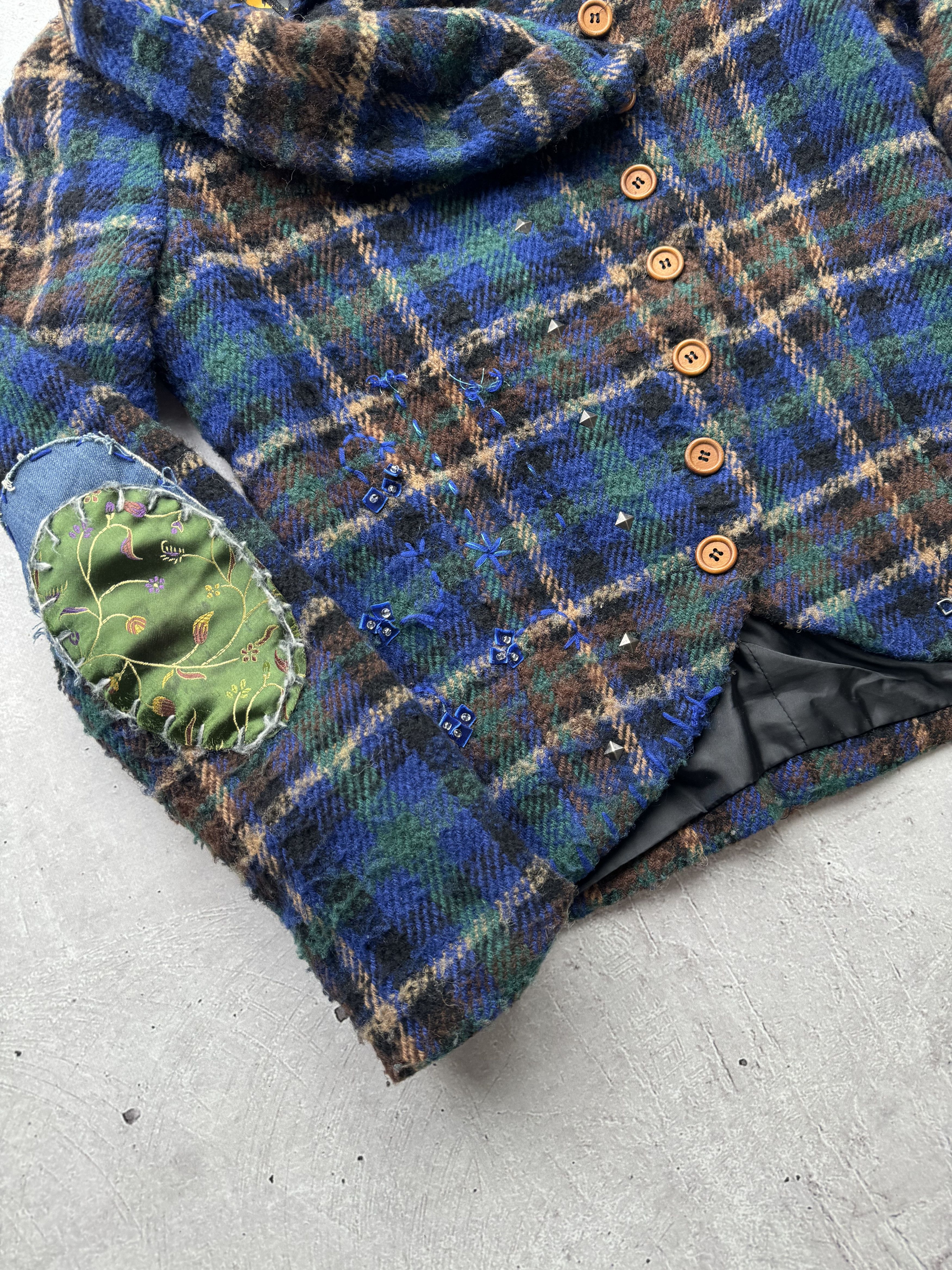 Desigual × Vintage Desigual Vintage Asymmetrical Wool Jacket Size S / US 4 / IT 40 - 5 Thumbnail