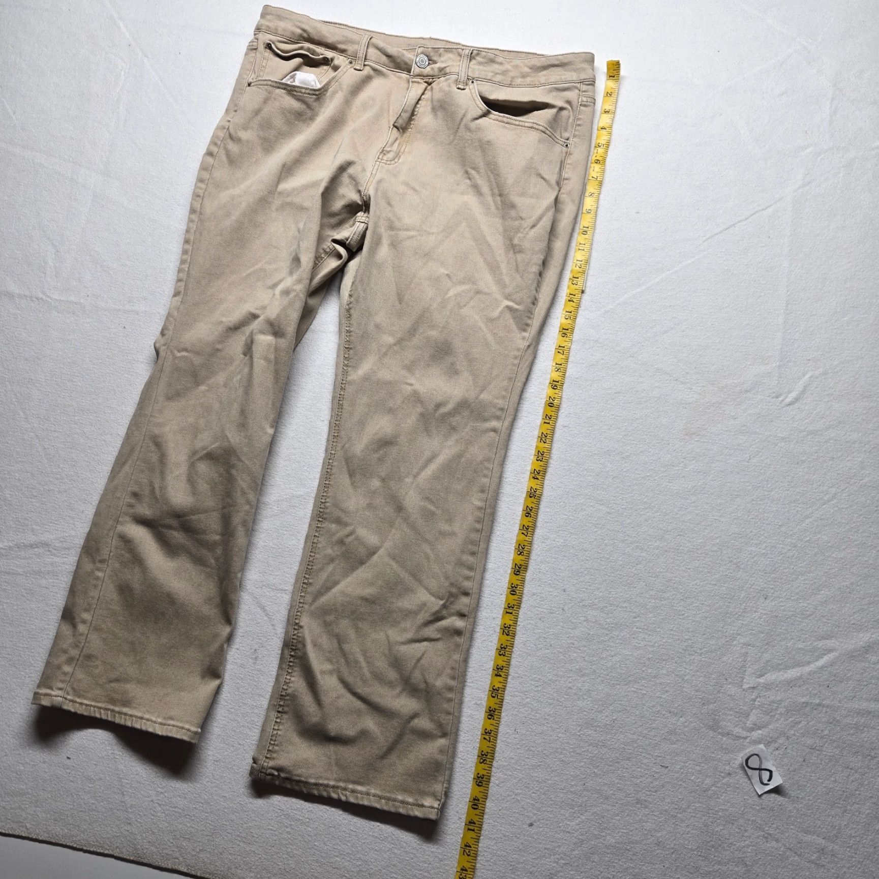 Vintage Time and Tru Boot Cut Jeans Adult Women's Size 14 Tan Brown Regular Fit Size 36" / US 14 / IT 50 - 7 Thumbnail