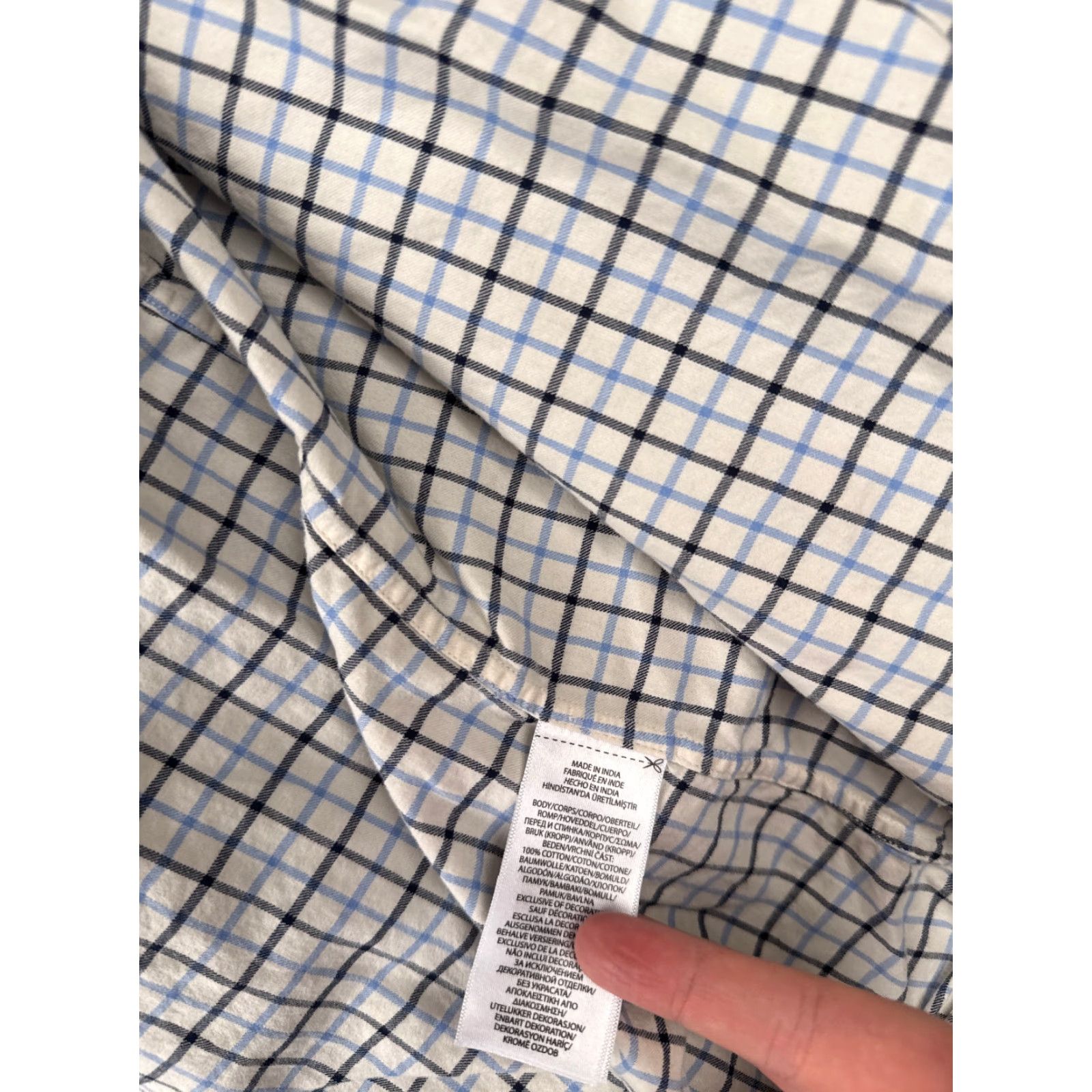 Polo Ralph Lauren VINTAGE Polo Ralph Lauren Shirt Adult XL White Plaid Cotton Custom Fit Size US XL / EU 56 / 4 - 4 Thumbnail