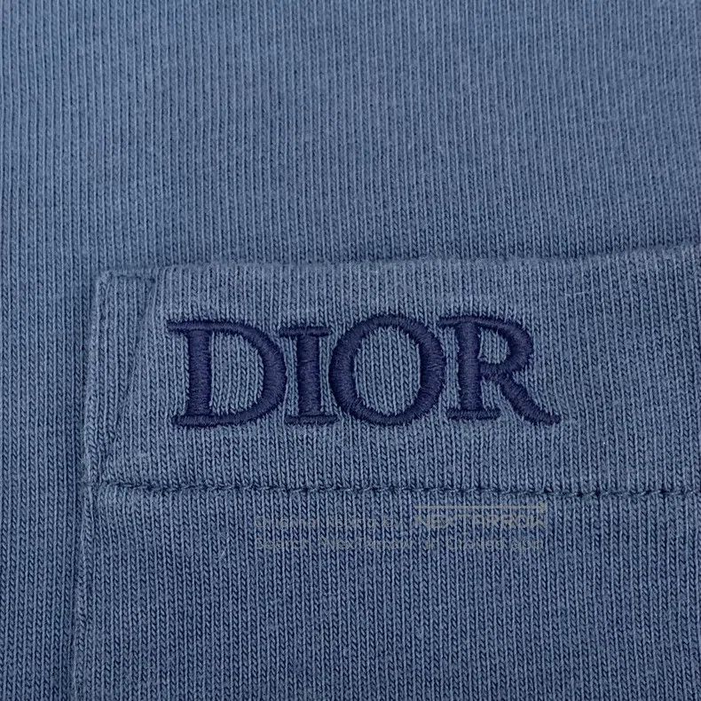 Dior Dior Blue pocket logo letter embroidery cotton round-neck Size US S / EU 44-46 / 1 - 5 Thumbnail