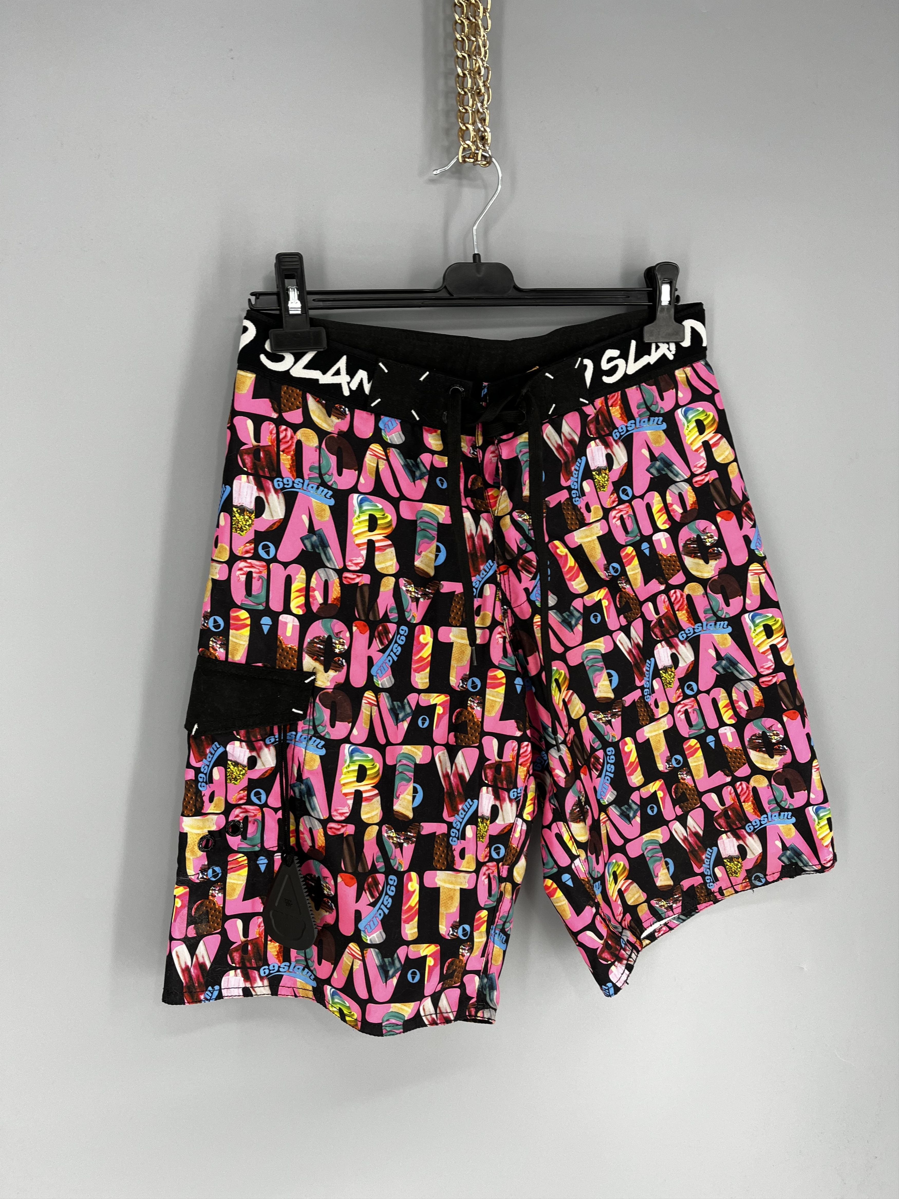 Other 69 Slam Graphic Surf Shorts Pants Print Size 30 Size US 30 / EU 46 - 2 Thumbnail