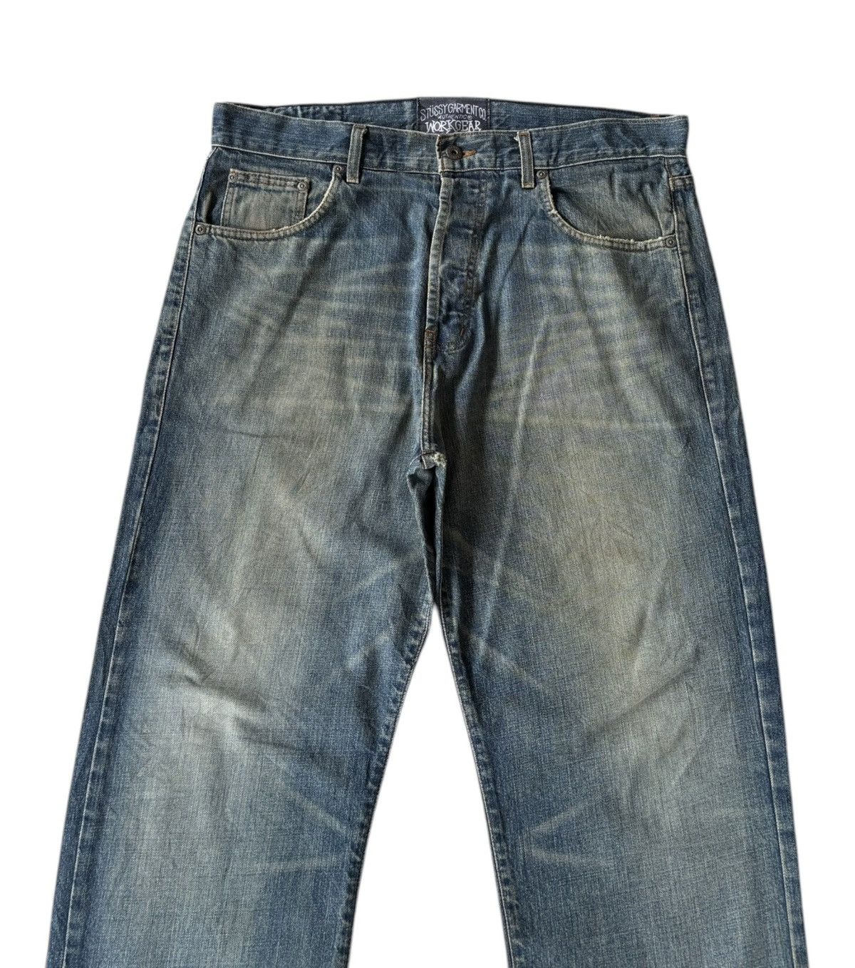 Stussy 🔥STÜSSY GARMENT CO AUTHENTIC® WORKGEAR DENIM BAGGY JEANS Size US 36 / EU 52 - 5 Thumbnail