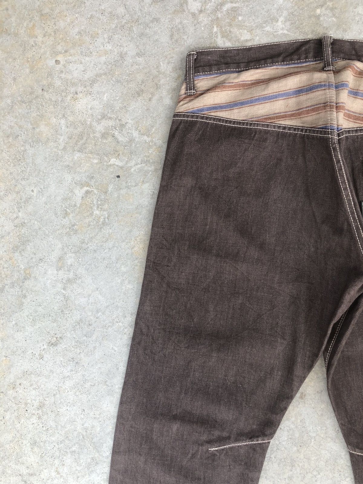 Japanese Brand Japanese Concave attempt Distressed Single Pocket Navajo Size US 33 - 9 Thumbnail