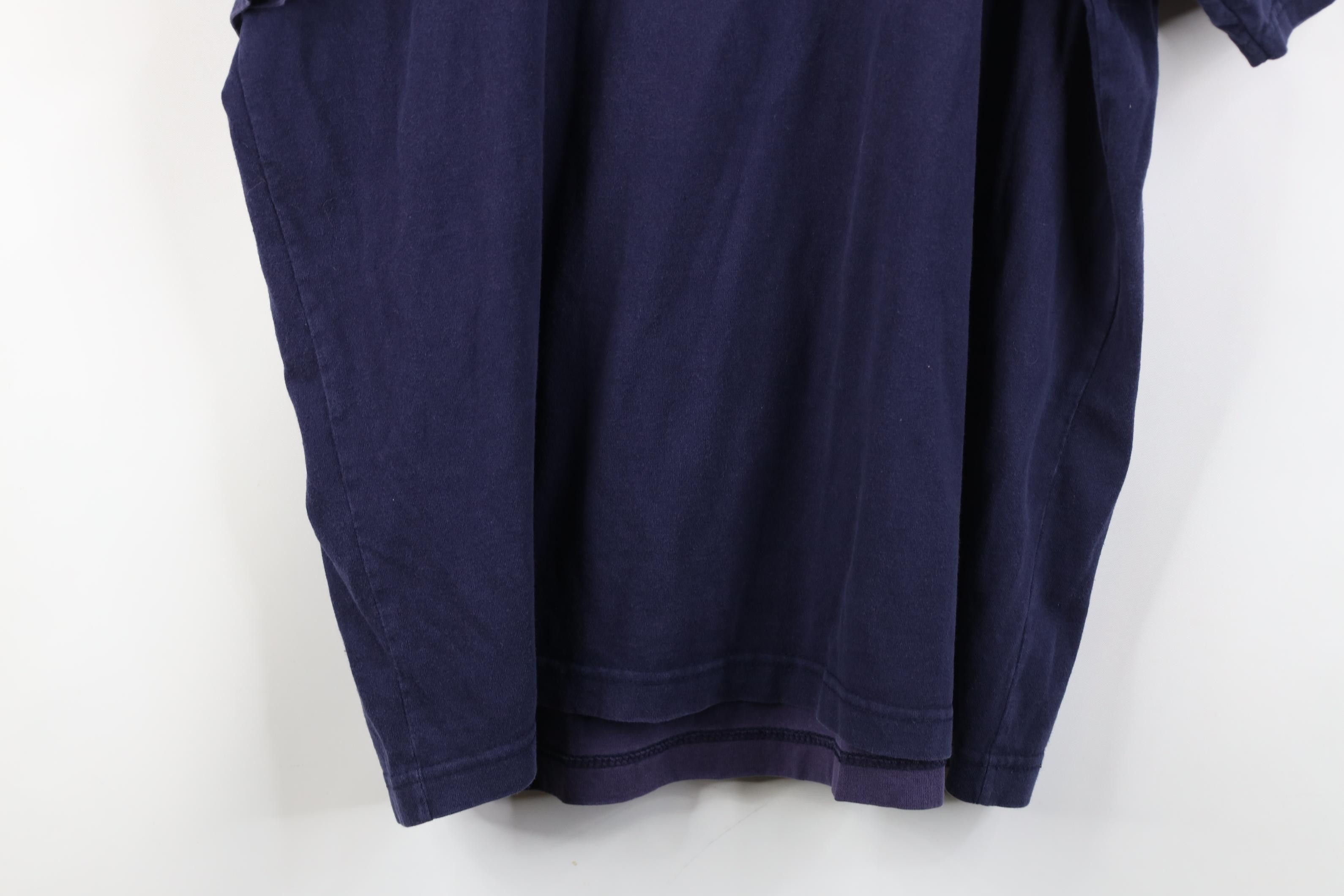 Vintage Vintage 90s Streetwear Country House Nature T-Shirt Blue Size L / US 10 / IT 46 - 12 Thumbnail