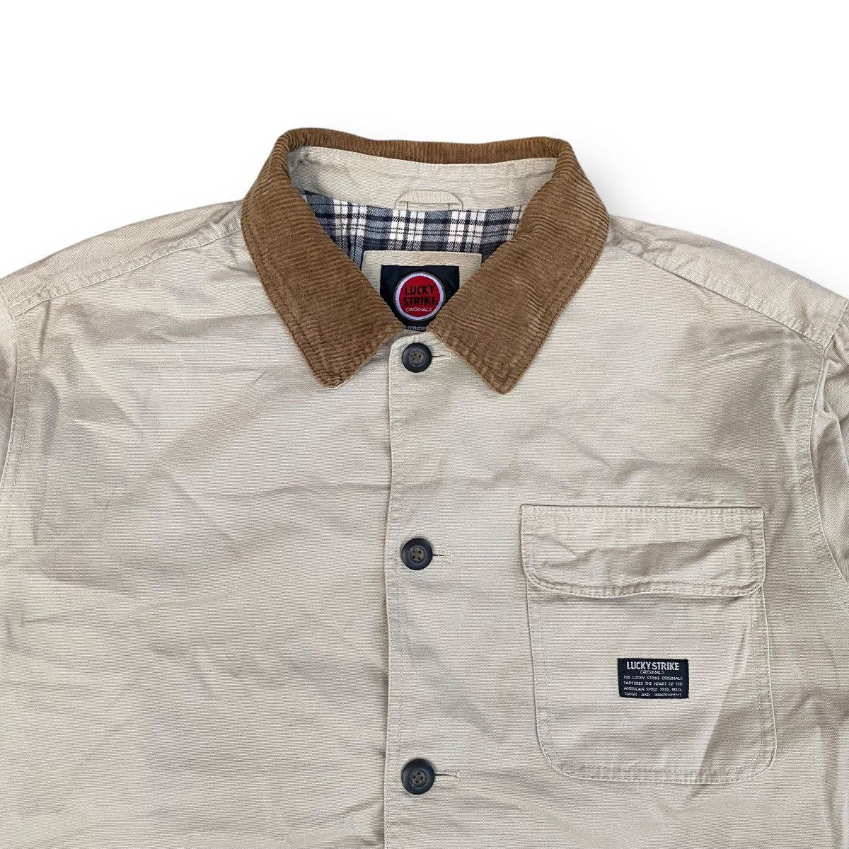 Sports Specialties × Vintage Vintage 90s Lucky Strike Workwear Detroit Jacket. #E1 Size US L / EU 52-54 / 3 - 2 Thumbnail