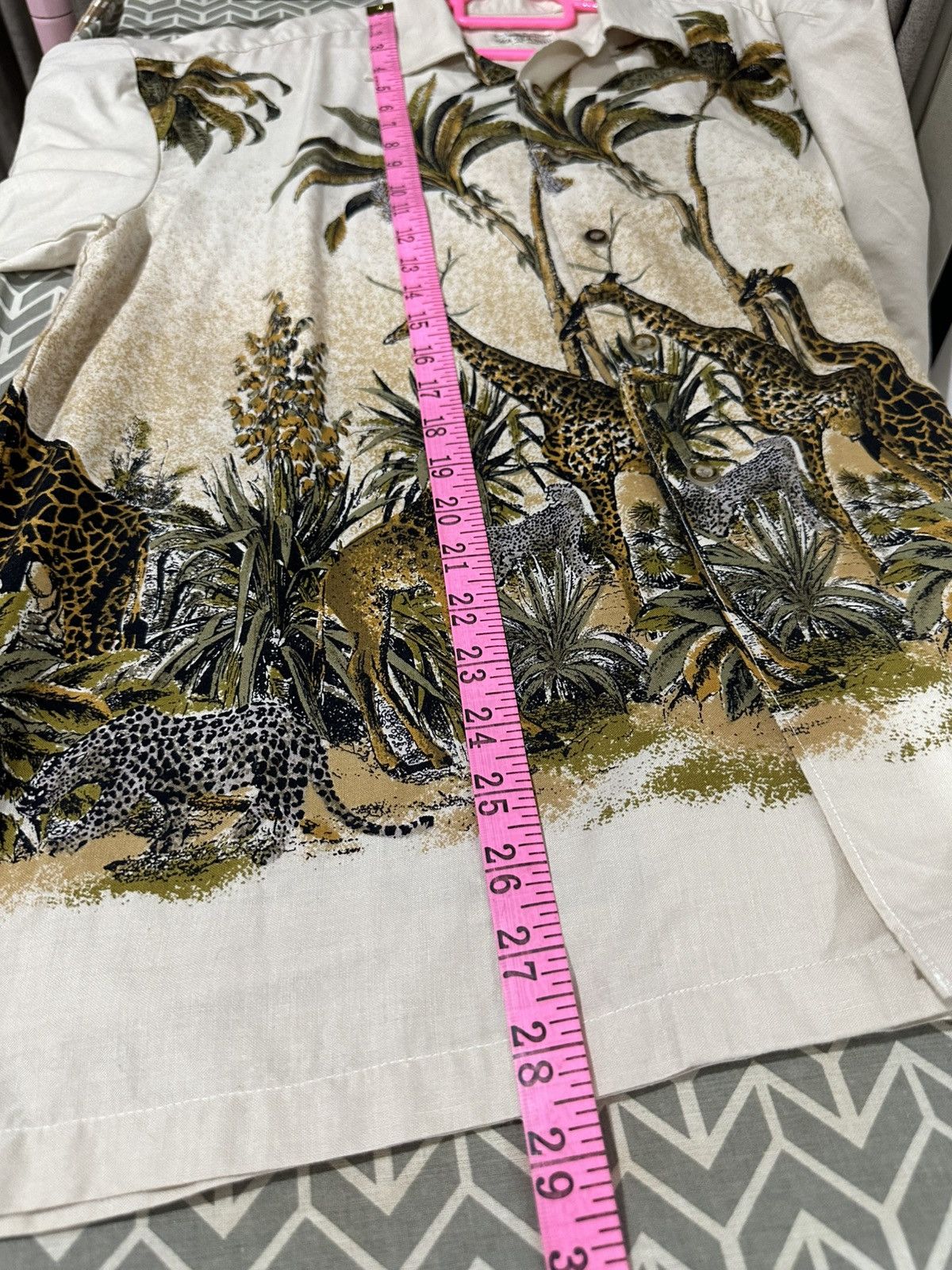 Japanese Brand Vintage 90s Safari Printed Shirt Size US L / EU 52-54 / 3 - 13 Thumbnail