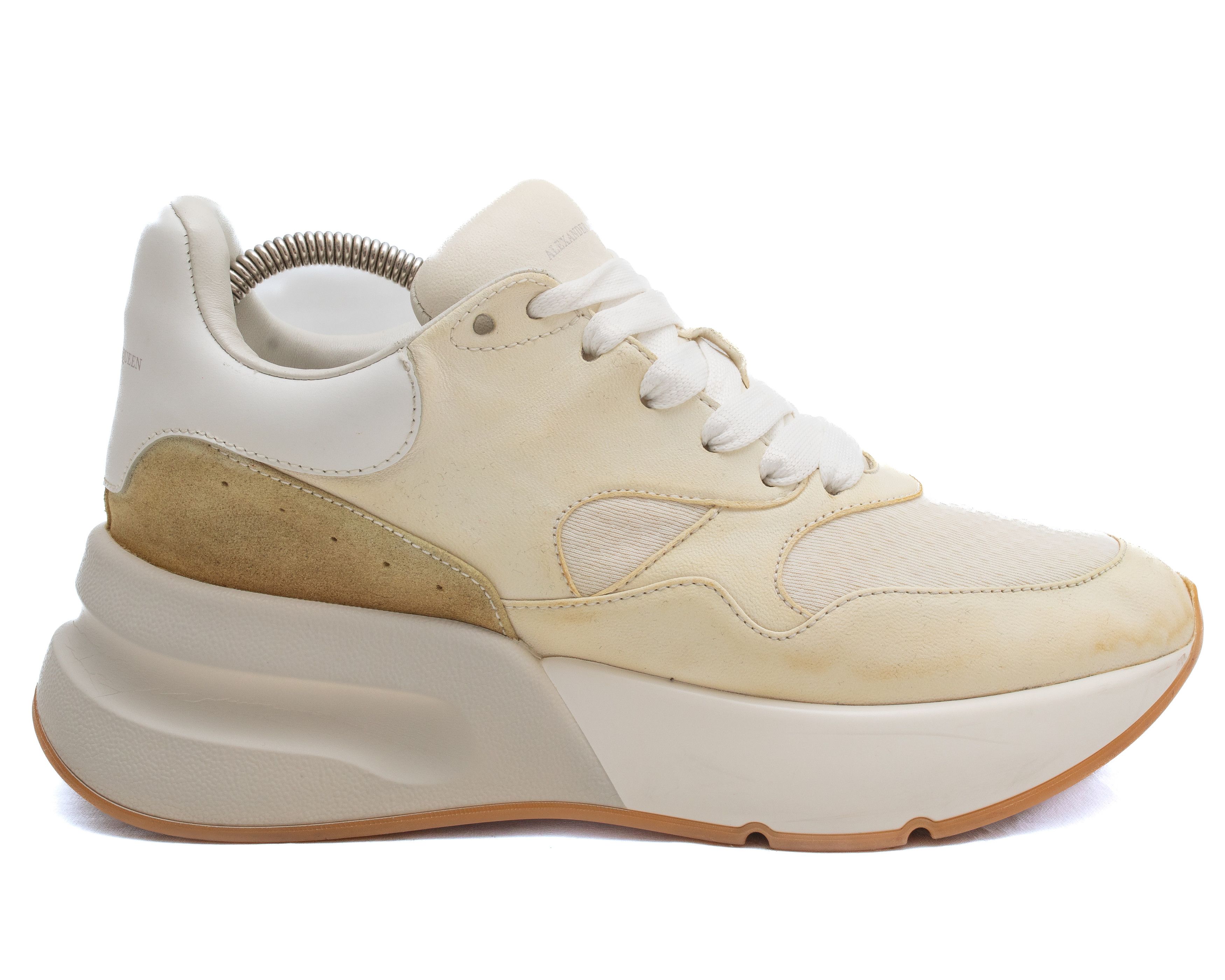 Alexander McQueen ALEXANDER McQEEN Joey Leather Sneakers Size US 8.5 / IT 38.5 - 3 Thumbnail