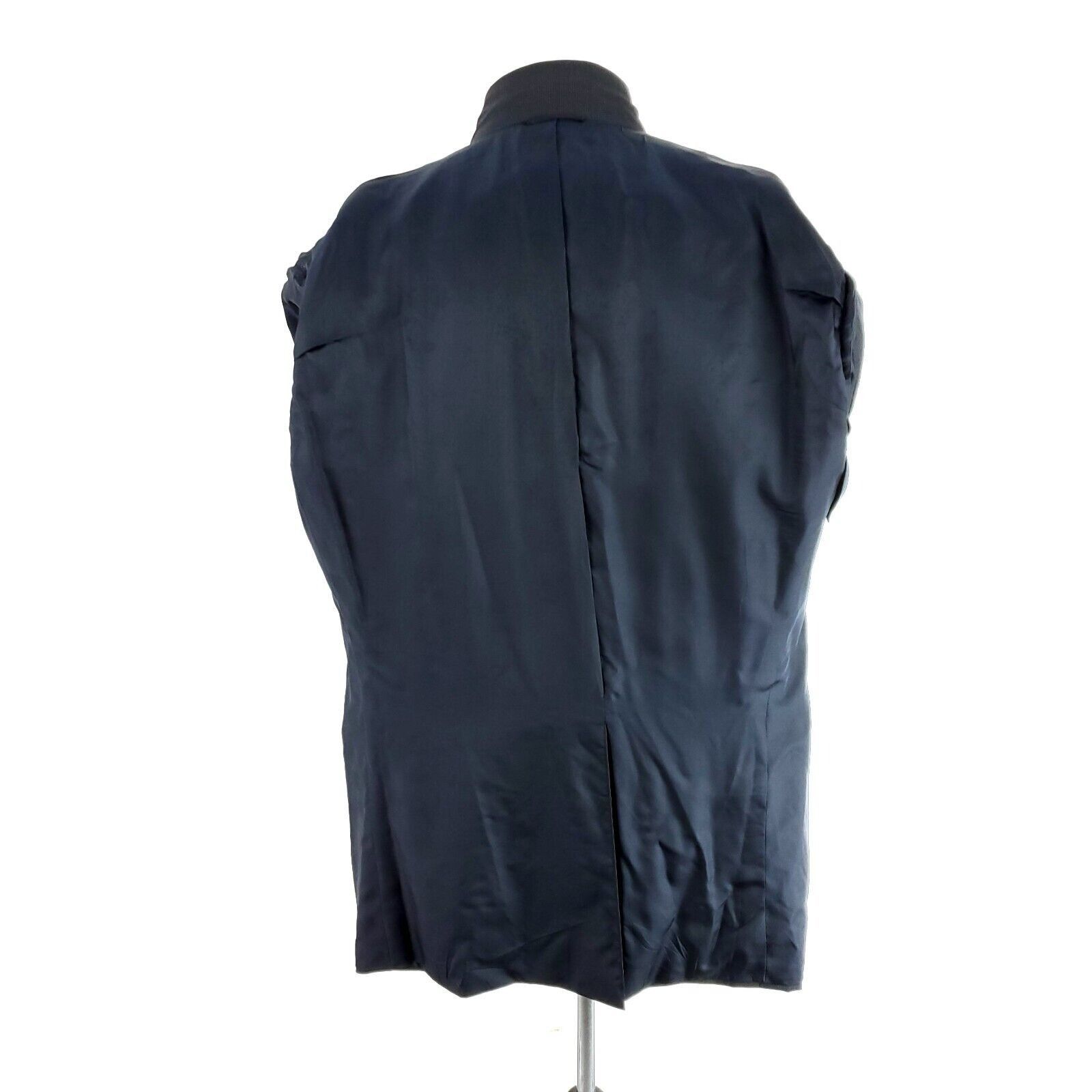Tom James Tom James Bespoke 2 Button Blazer 46L Black Blue Black Check Size 46L - 11 Thumbnail