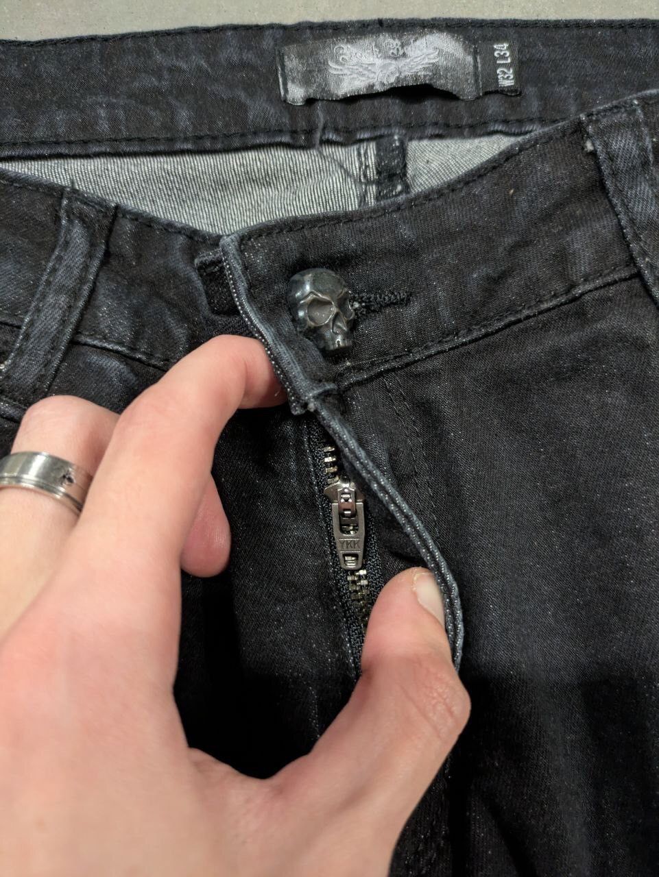 Vintage Rock Rebel distressed denim pants Size US 32 / EU 48 - 5 Thumbnail