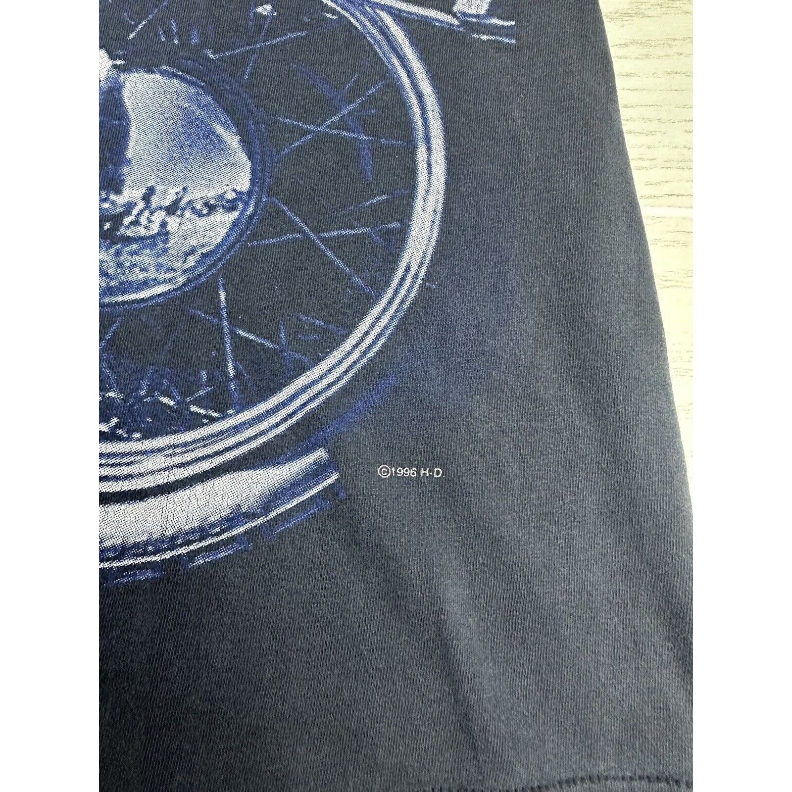 Harley Davidson × Vintage Vintage 1996 Harley Davidson AOP Shirt Size US L / EU 52-54 / 3 - 3 Thumbnail