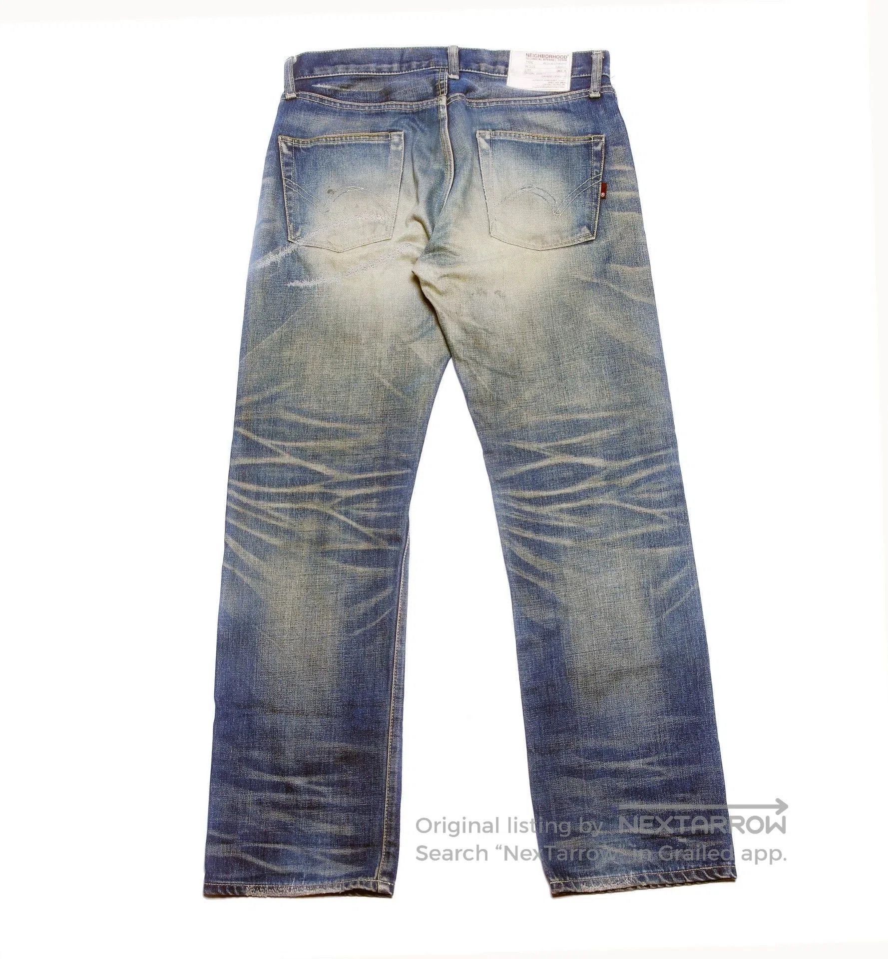 Neighborhood Blue Distressed Denim Jeans Size 28. Size US 28 / EU 44 - 2 Thumbnail