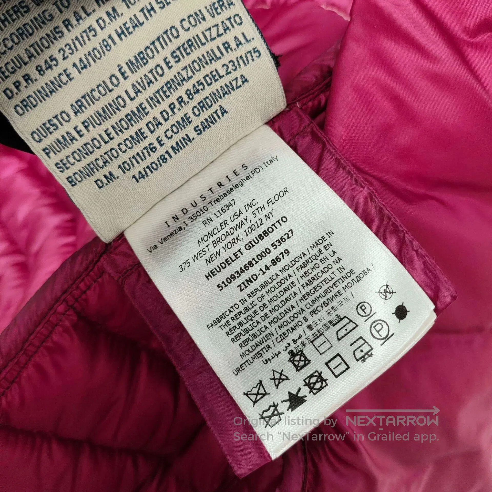 Moncler Moncler Floral Short Down Jacket. Size S / US 4 / IT 40 - 3 Thumbnail