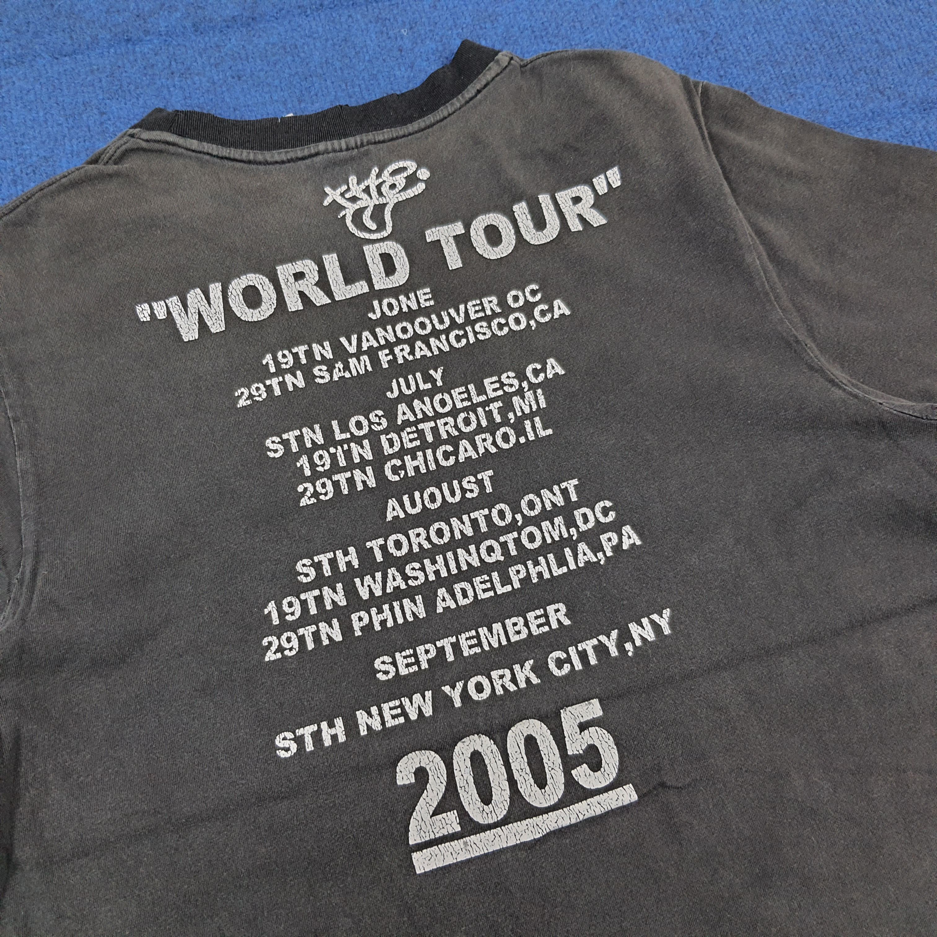 Number (N)ine Vintage Number Nine The Rolling Stones Tour Tee C299N32 Size US S / EU 44-46 / 1 - 4 Thumbnail