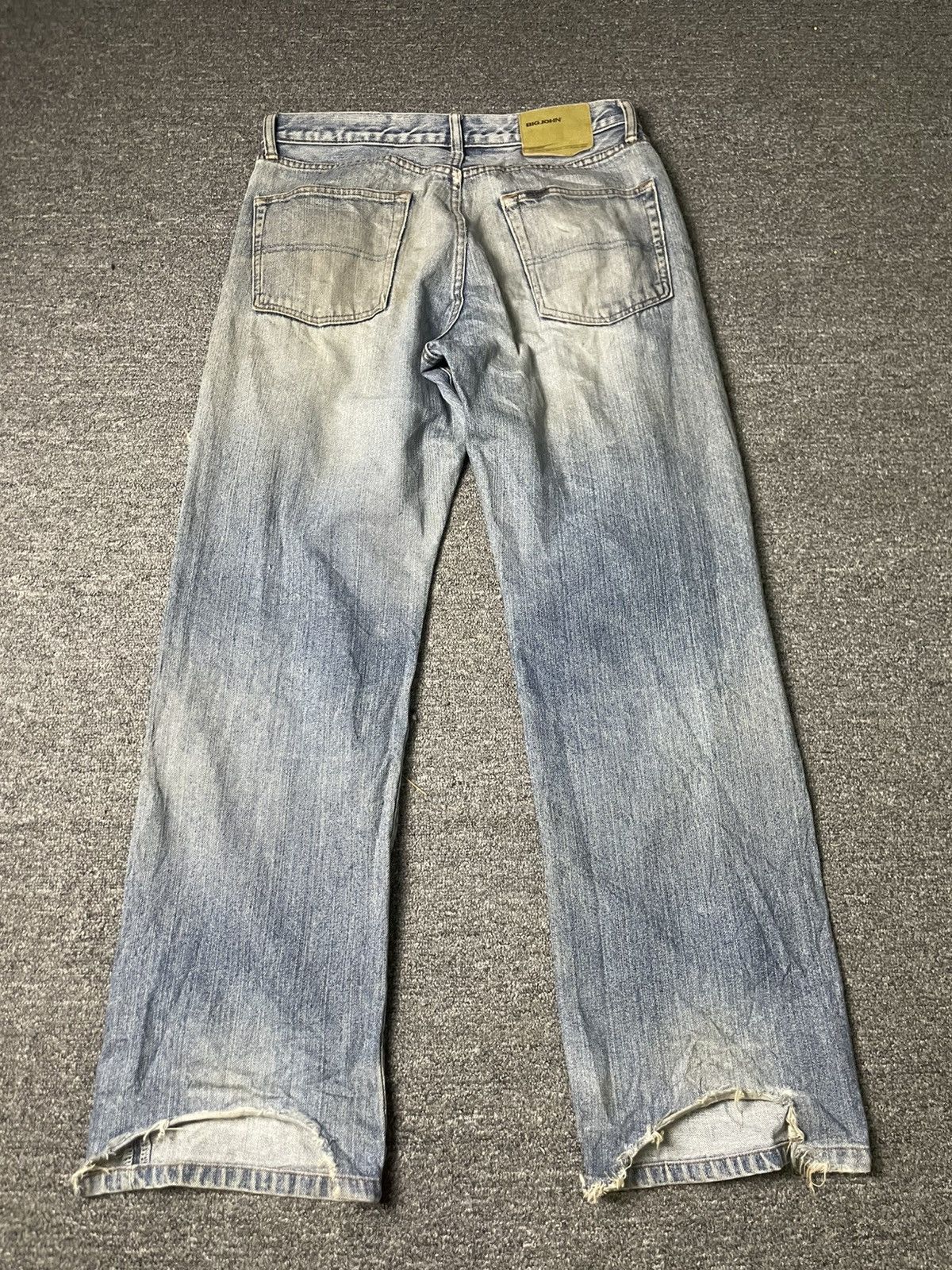 Big John × Vintage Vintage BIG JOHN Straight Cut Ripped Jeans (83) Size US 33 - 12 Thumbnail