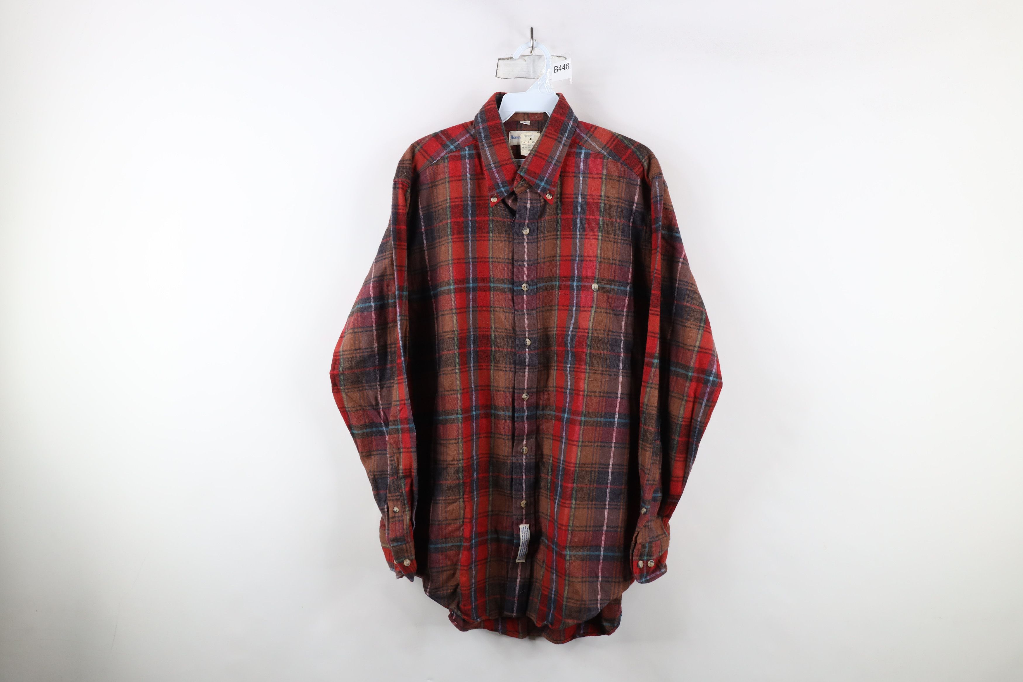 Vintage Deadstock Vintage 90s Streetwear Flannel Button Down Shirt Size US M / EU 48-50 / 2 - 1 Thumbnail