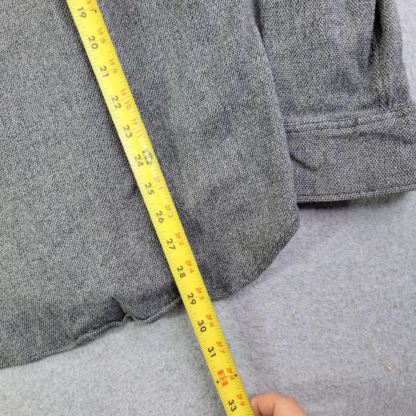 Bonobos Bonobos Shirt Mens XL Gray Knit Long Sleeve Button Front Slim Fit Stretch Size US XL / EU 56 / 4 - 6 Thumbnail