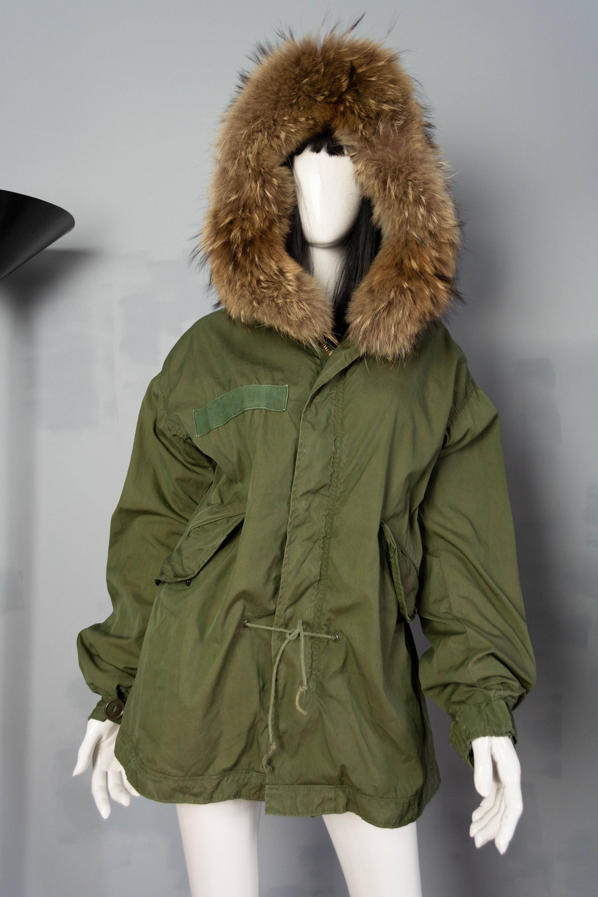 Vintage Barbed FOX M65 parka jacket green khaki winter Size L / US 10 / IT 46 - 3 Thumbnail