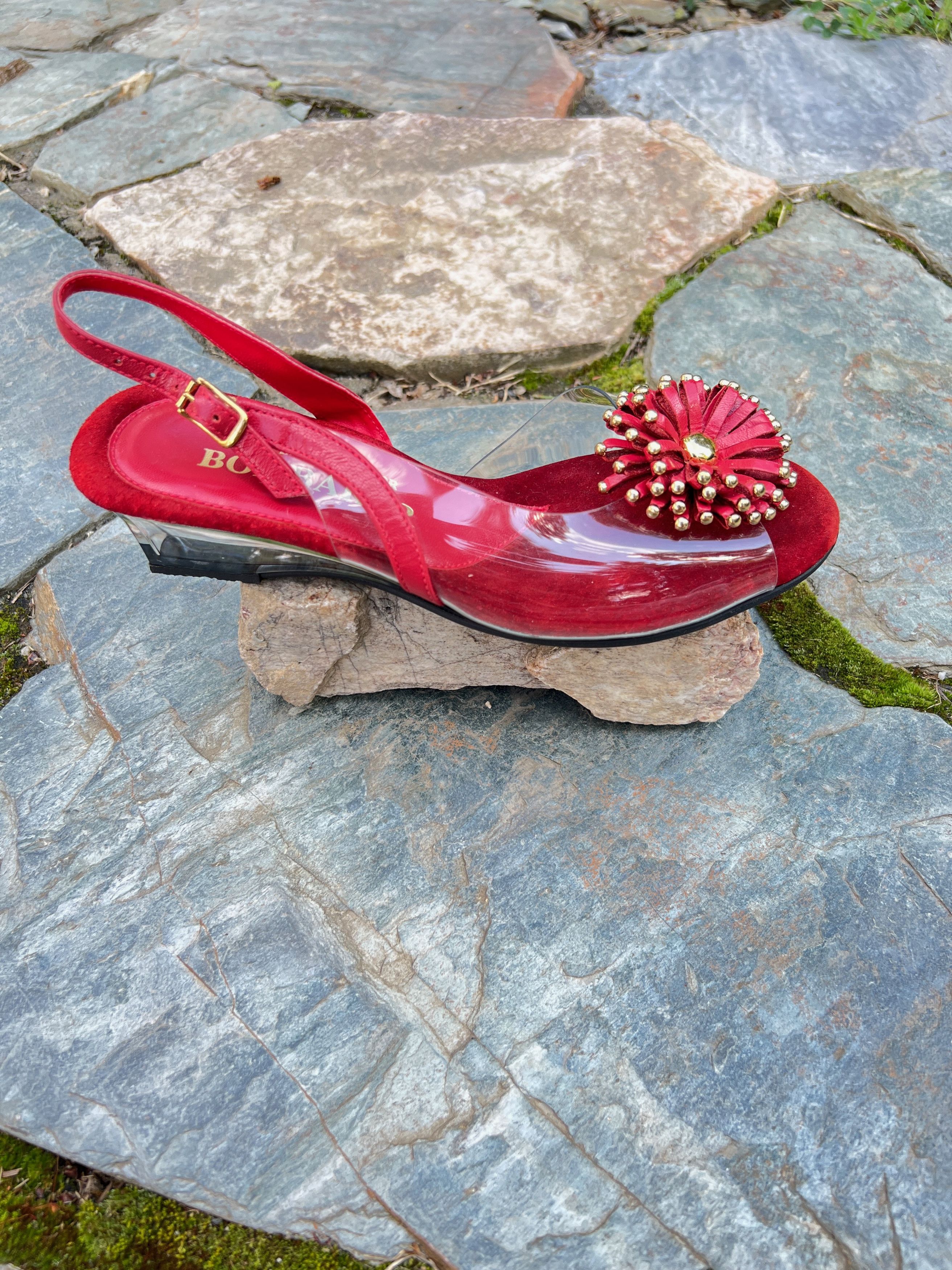 Other Sling Back Lucite Kitten Heels Size US 6 / IT 36 - 7 Thumbnail