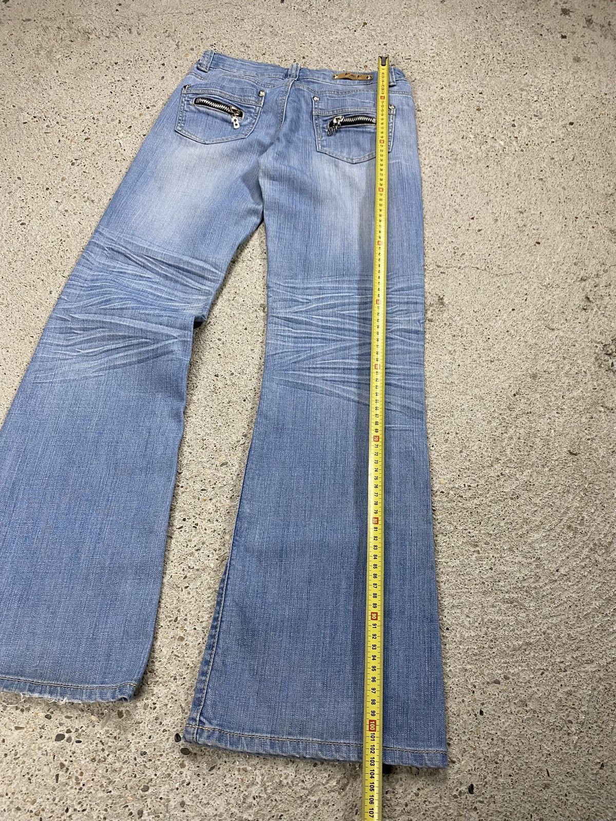 Japanese Brand Vintage japan style bootcut flared jeans metal y2k Size 27" / US 4 / IT 40 - 13 Thumbnail