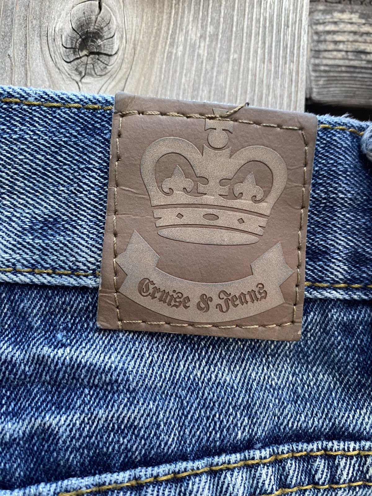 True Religion × Vintage Vintage Cruise & Jeans Embroided Baggy Blue Jeans Size US 34 / EU 50 - 8 Thumbnail