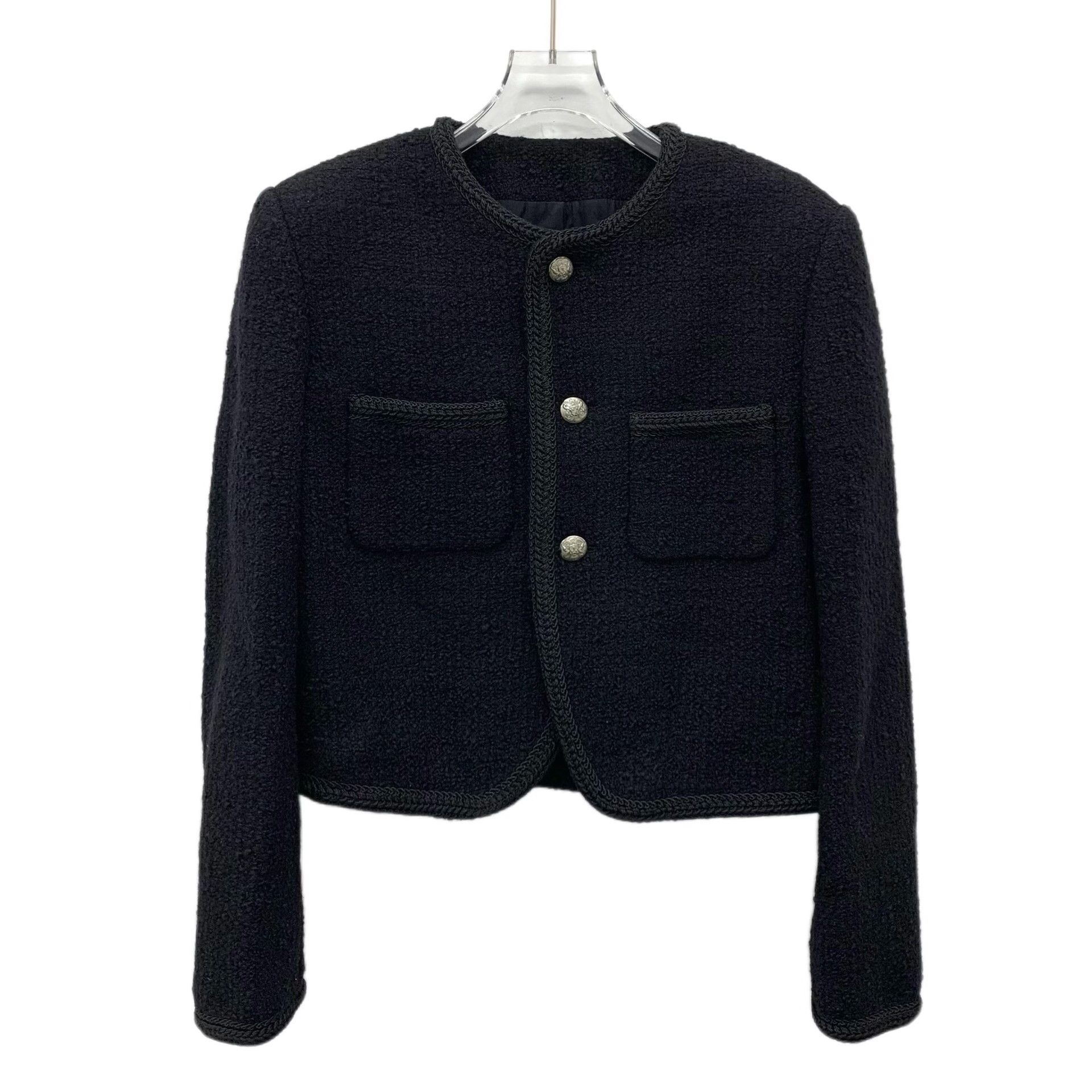 Celine Celine Knit Wool Black Jacket L Women Size L / US 10 / IT 46 - 1 Thumbnail