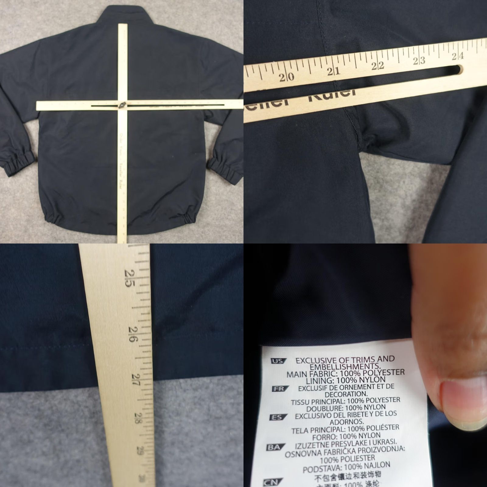 Vintage 5.11 Tactical Jacket Mens S Black Full Zip Windbreaker Elastic Cuffs Pockets Gray Solid Windbreaker Casual Workwear Mens Regular Zip Size US S / EU 44-46 / 1 - 9 Thumbnail